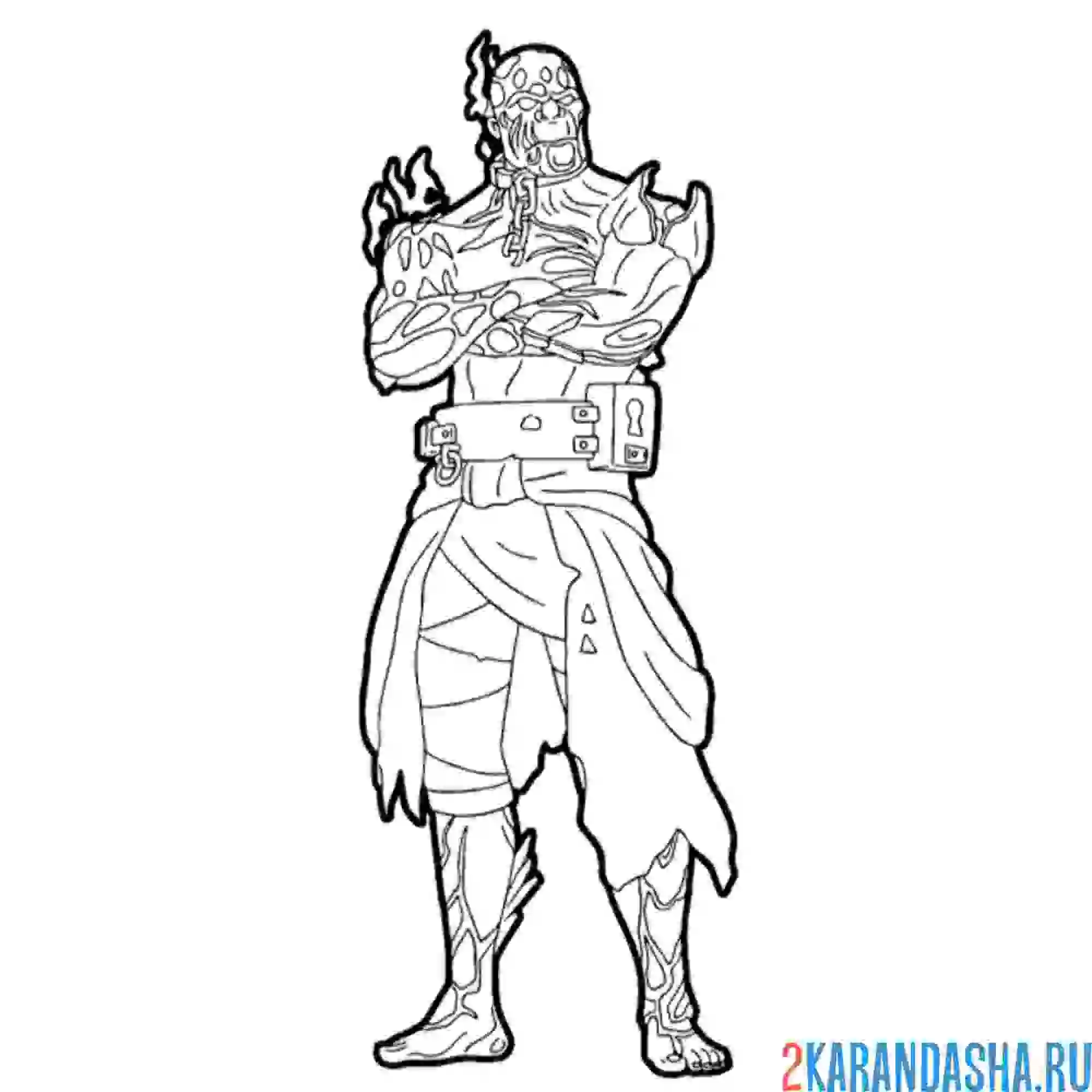 Раскраска фортнайт узник