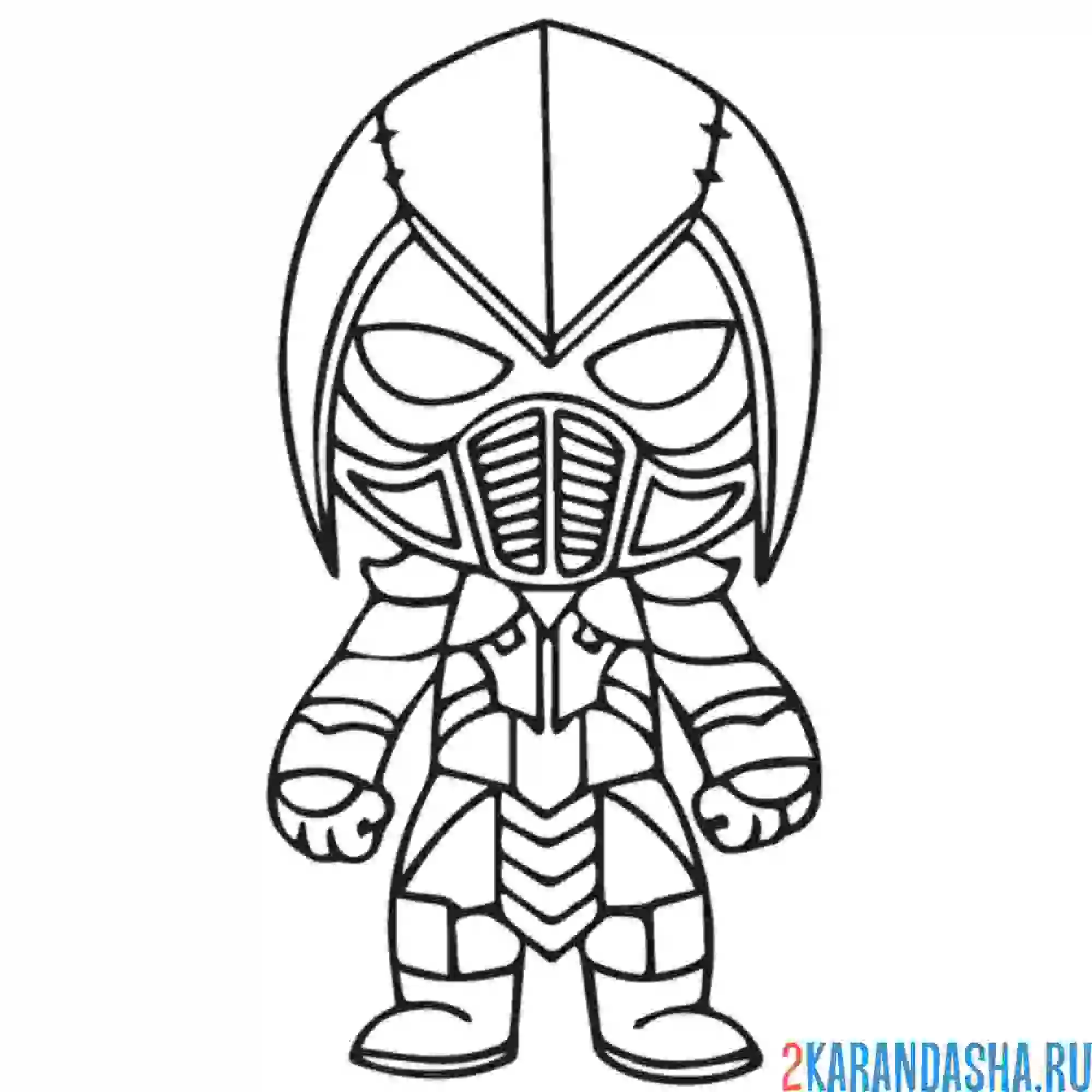 Раскраска нуб сайбот