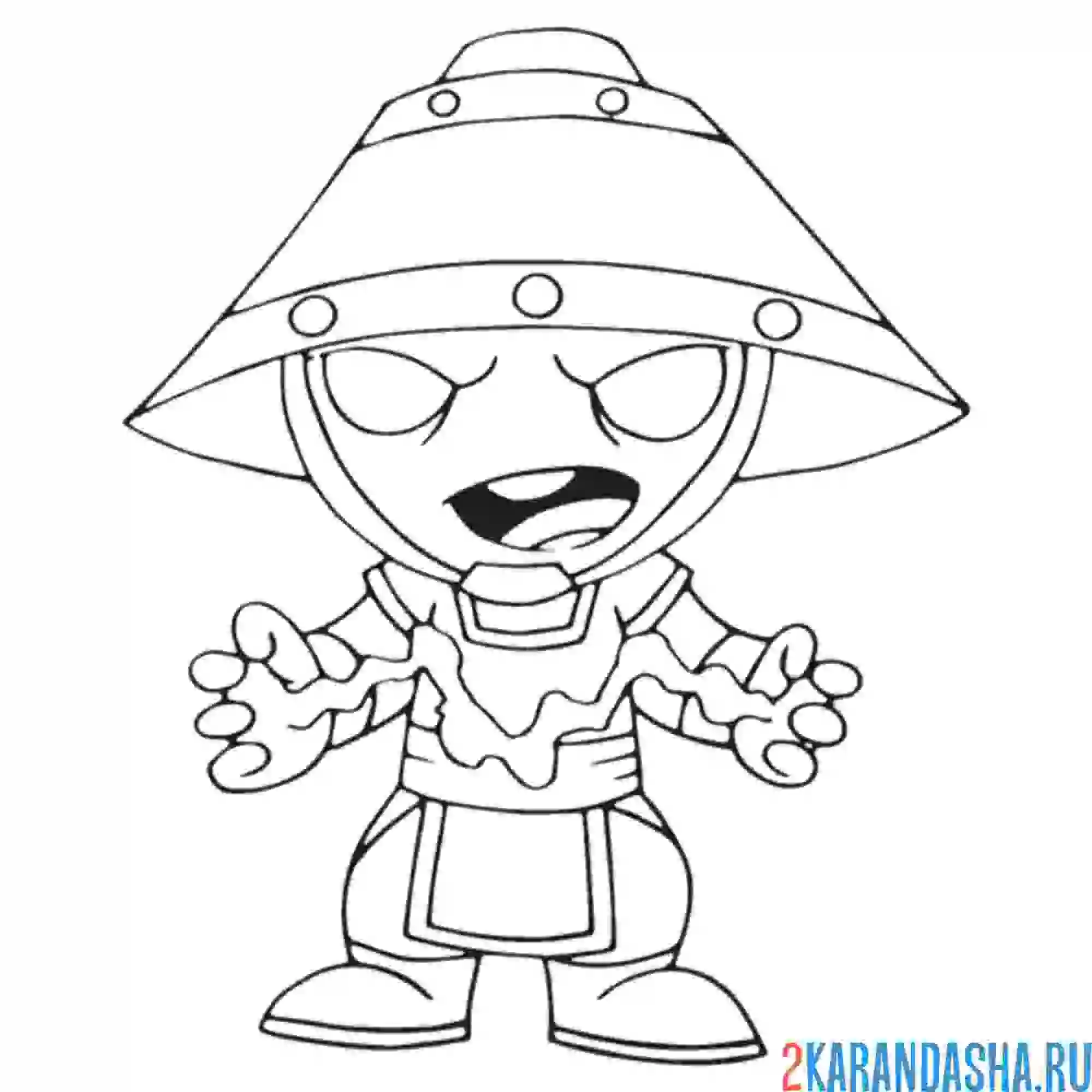 Раскраска рейден мортал комбат