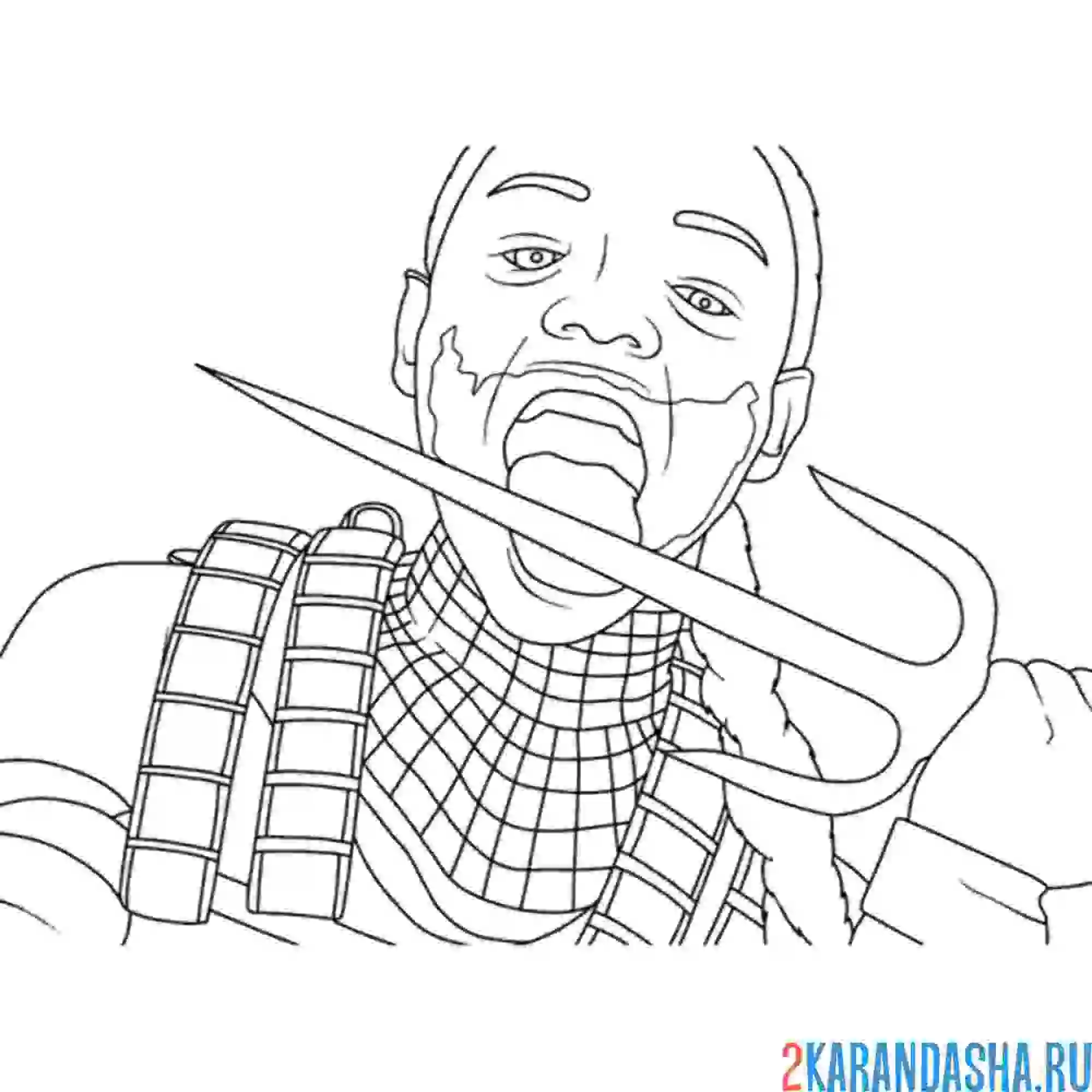 Раскраска вот такой мортал комбат