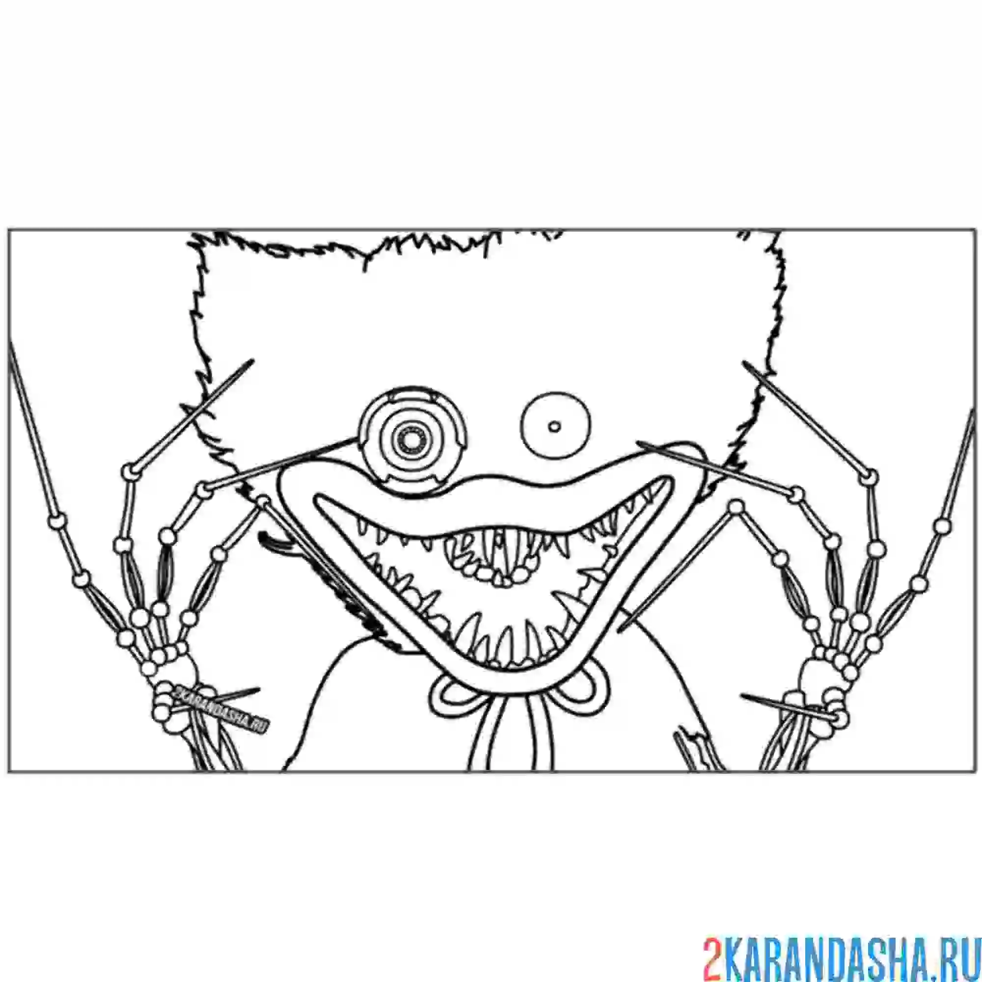 Раскраска хагги вагги прототип 1006