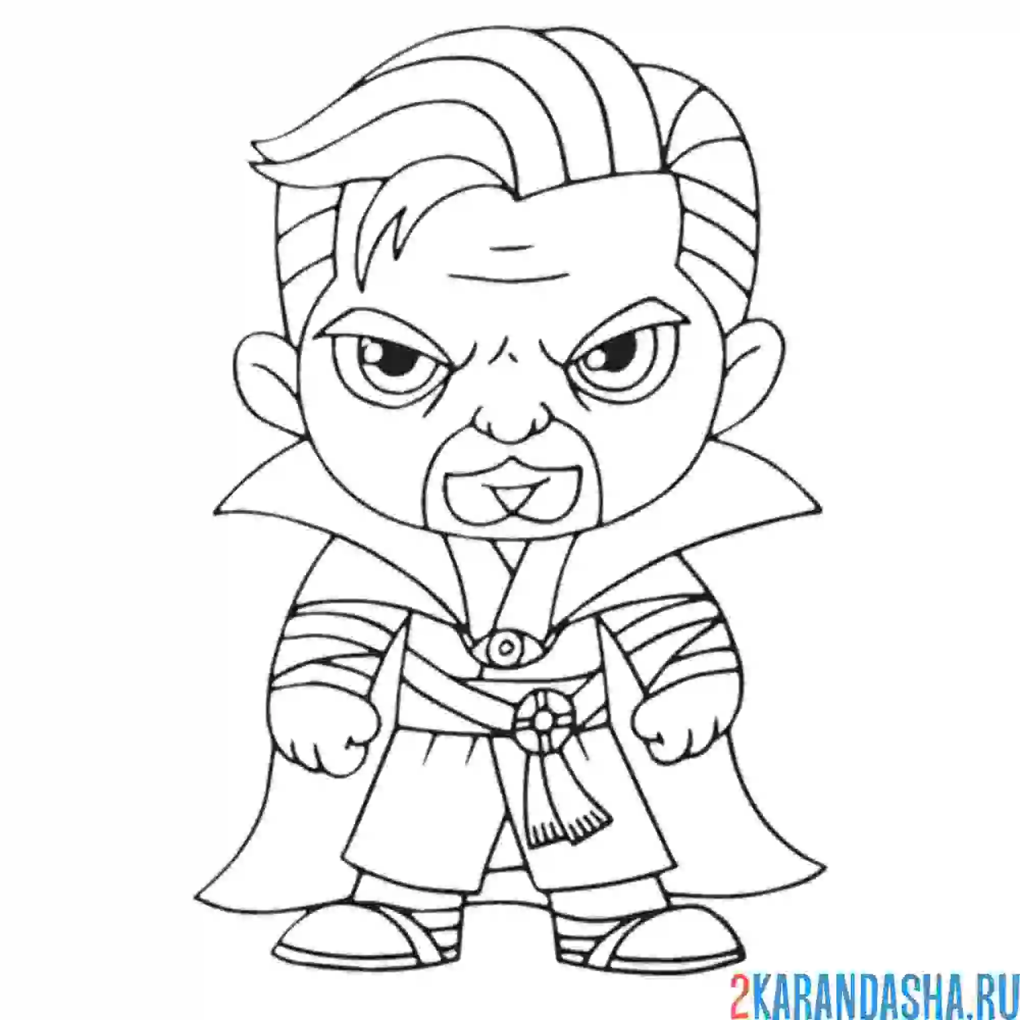 Раскраска доктор стрэндж