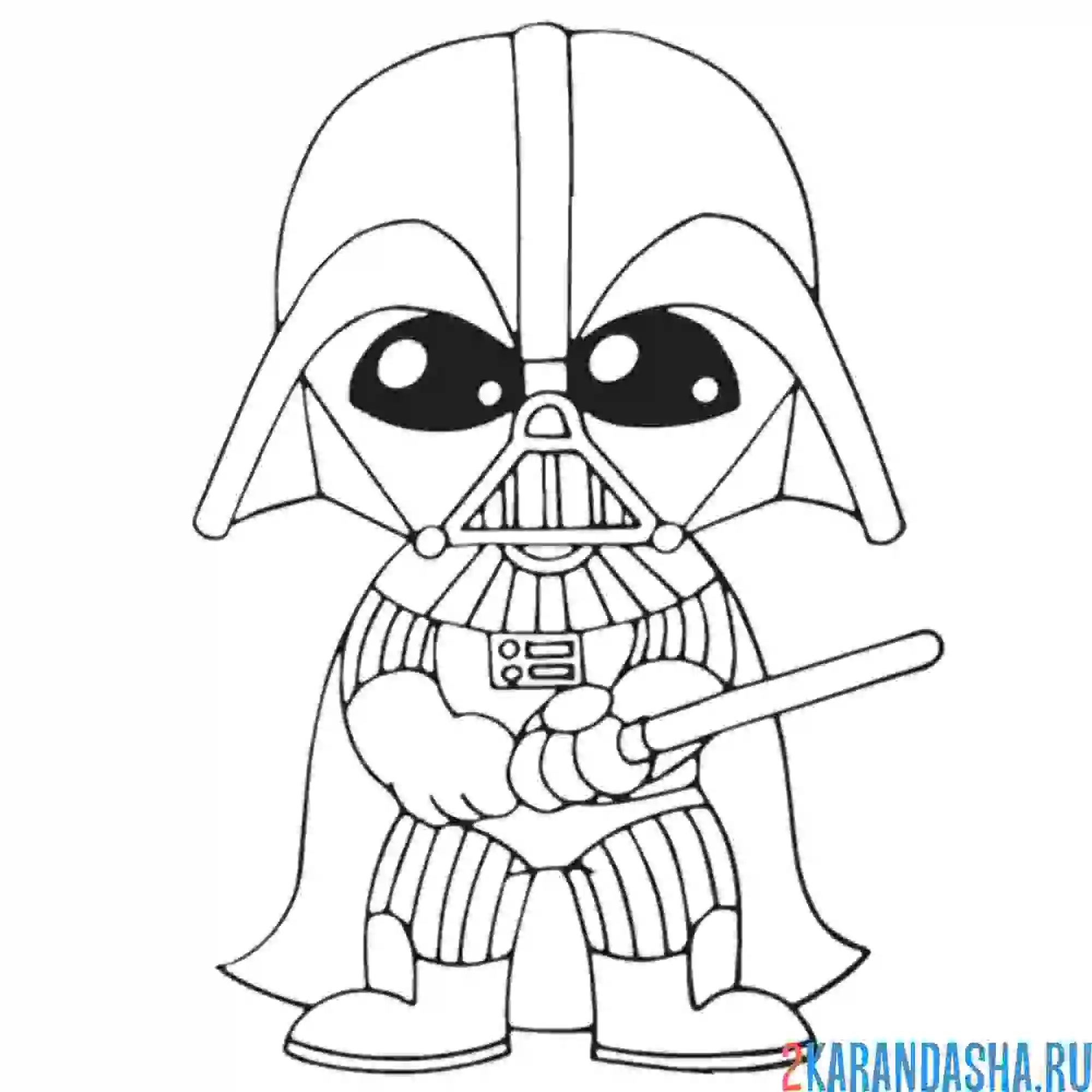 Раскраска дарт вейдер арт