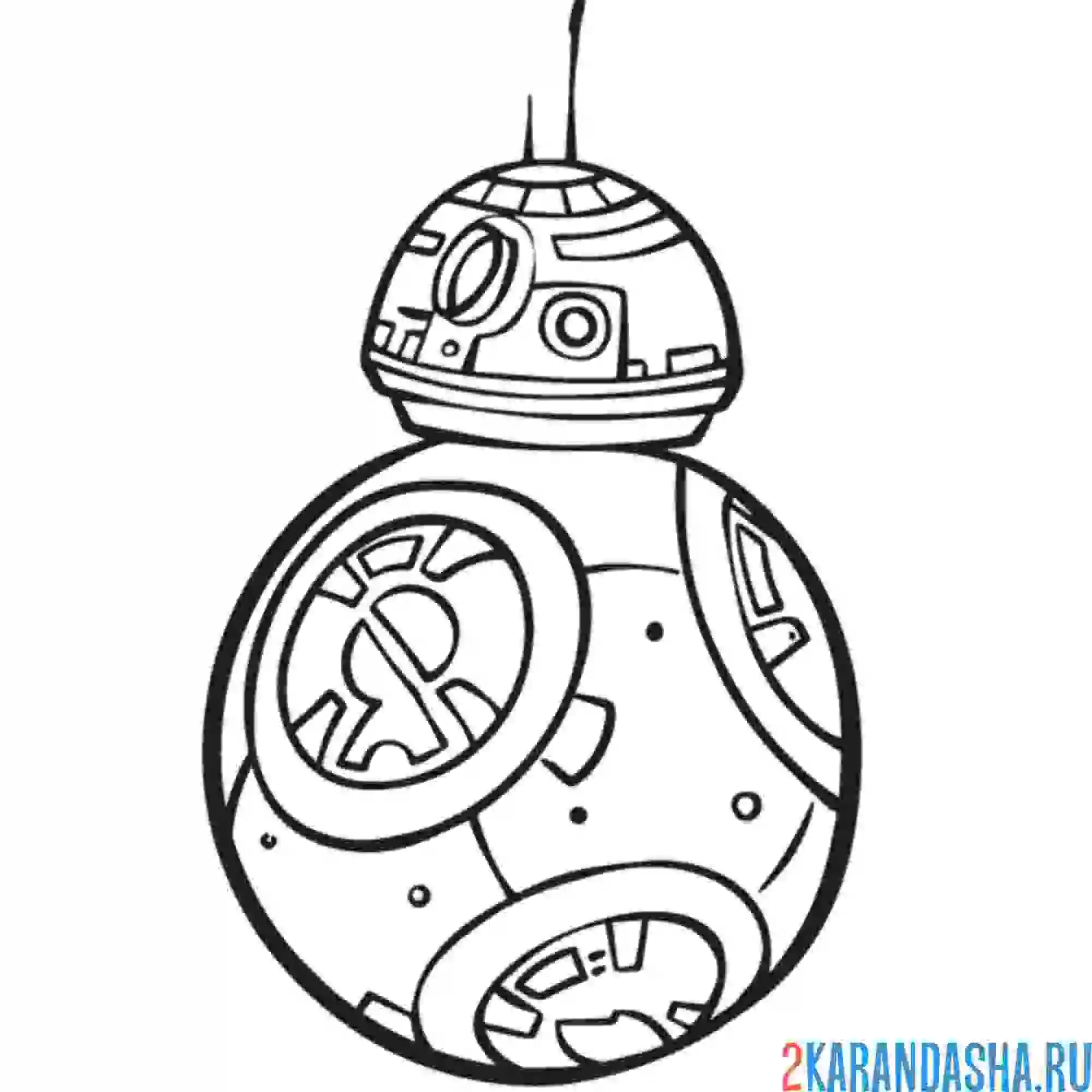 Раскраска bb-8 | звездные войны