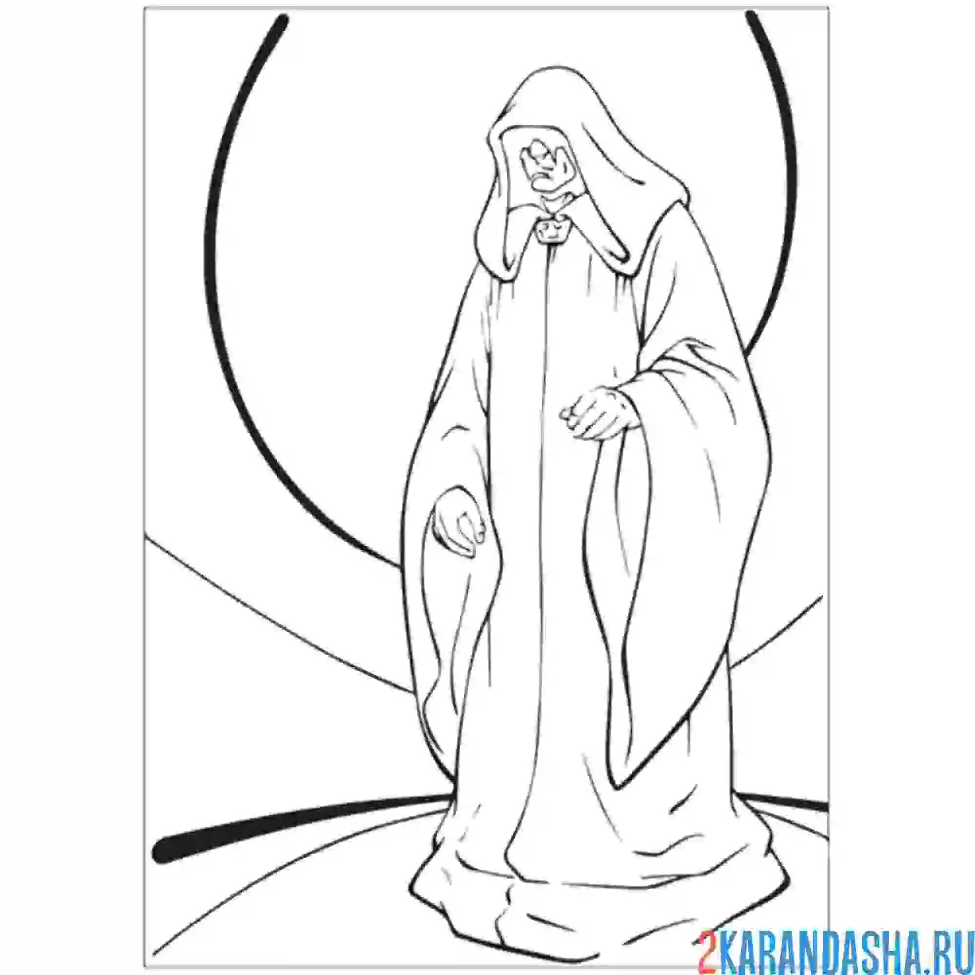 Раскраска дарт сидиус