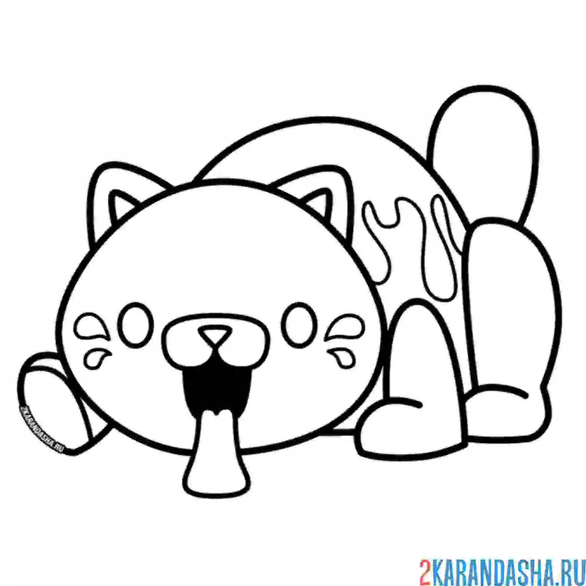 Раскраска конфетная кошка поппи плейтам (кэнди кэт)