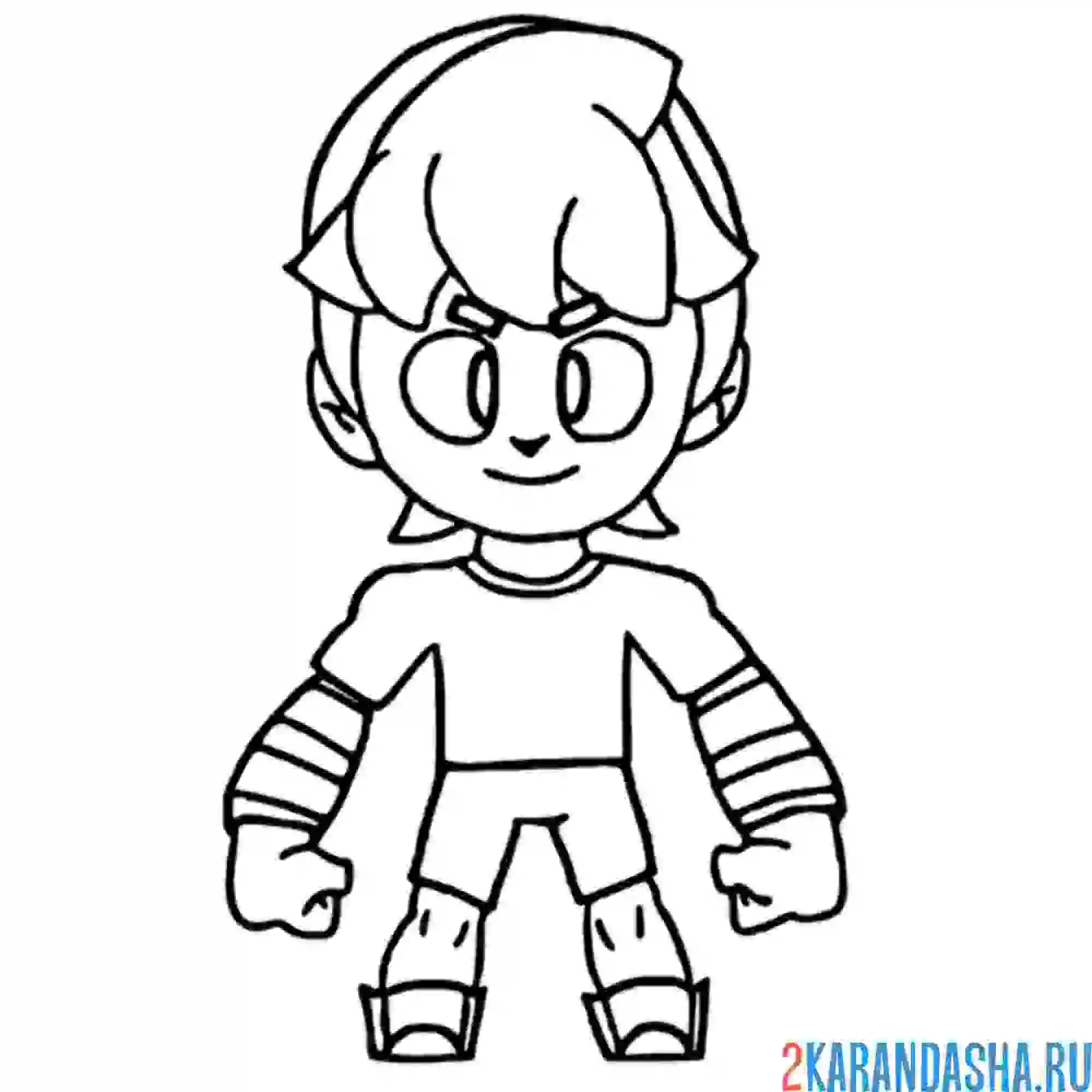 Раскраска гас боец