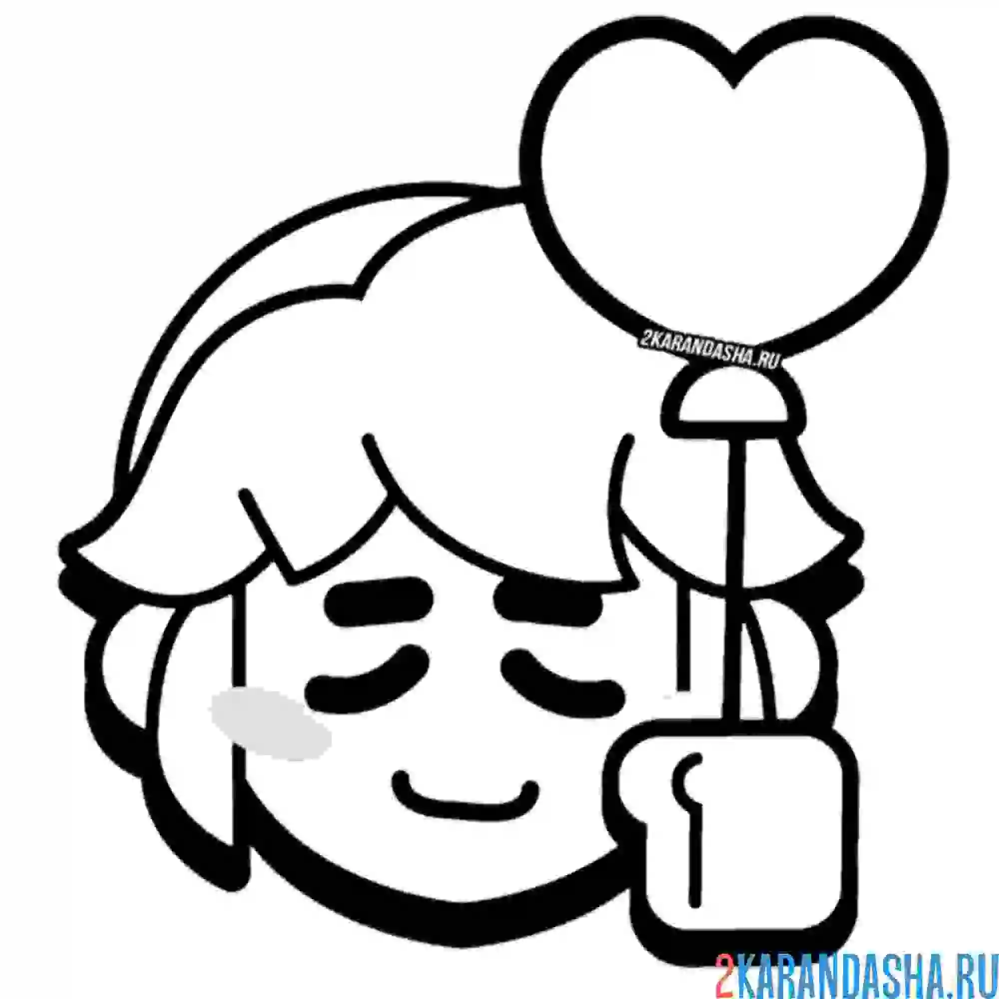 Раскраска гас спасибо эмодзи