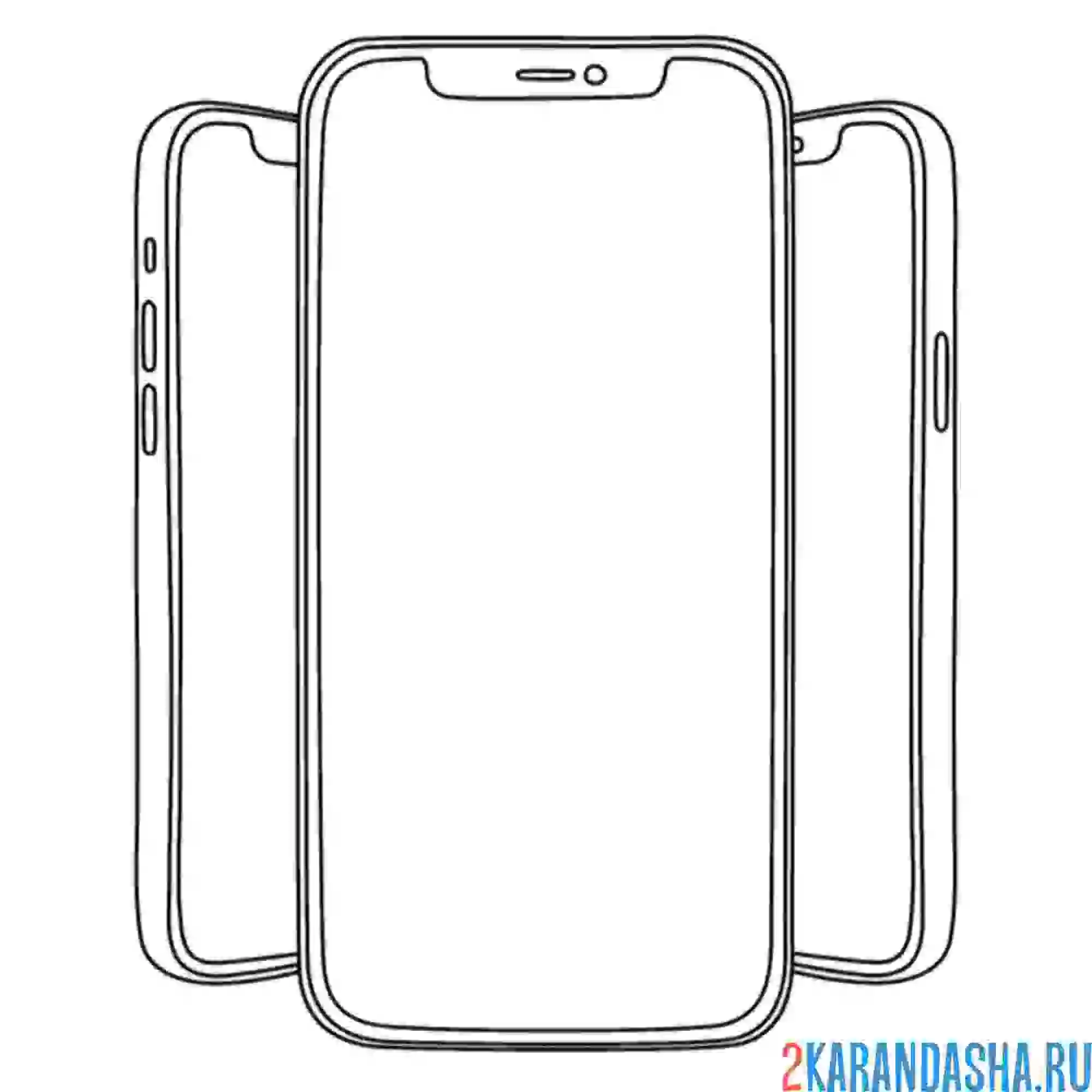 Раскраска айфон нарисуй заставку