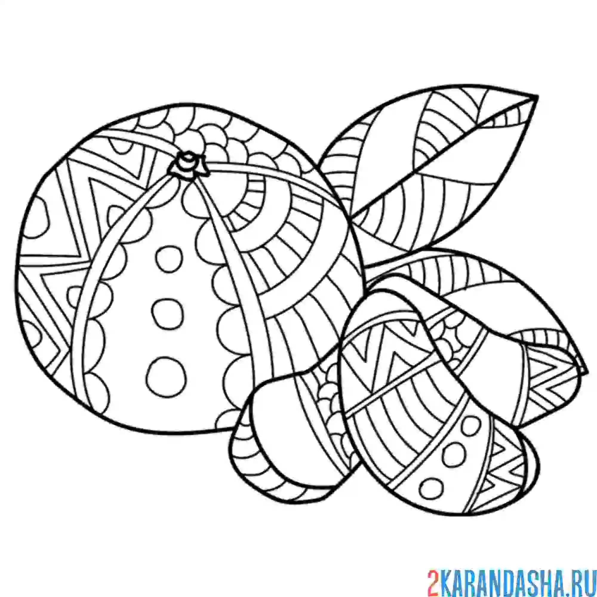 Раскраска апельсины антистресс