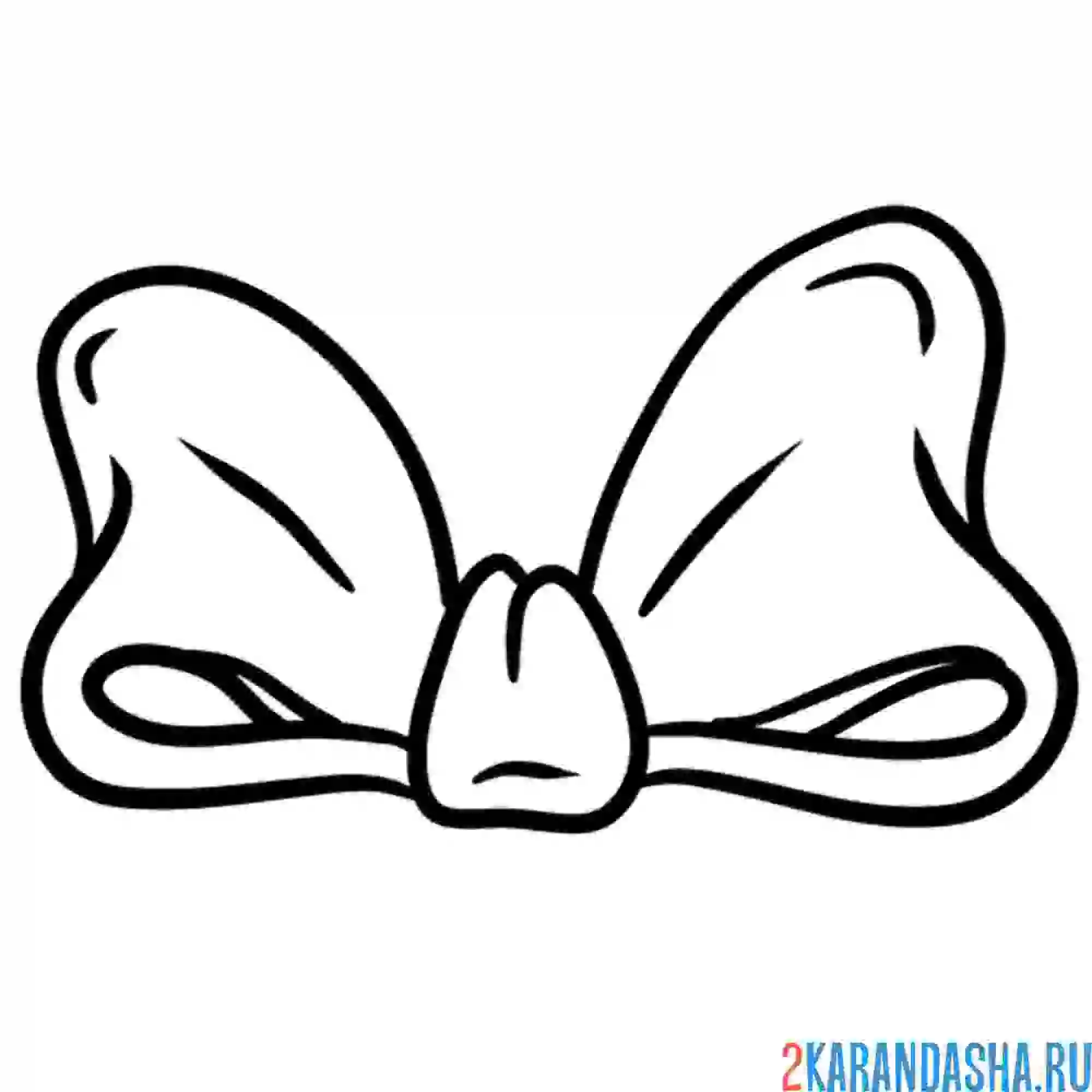 Раскраска необычный бант