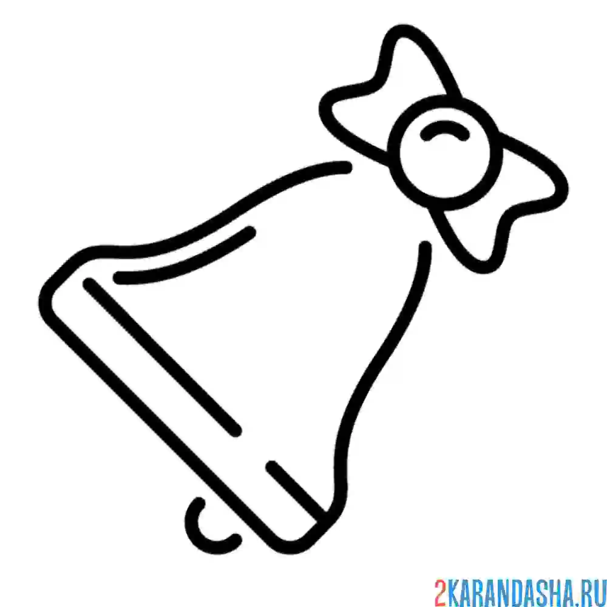 Раскраска колокольчик иконка