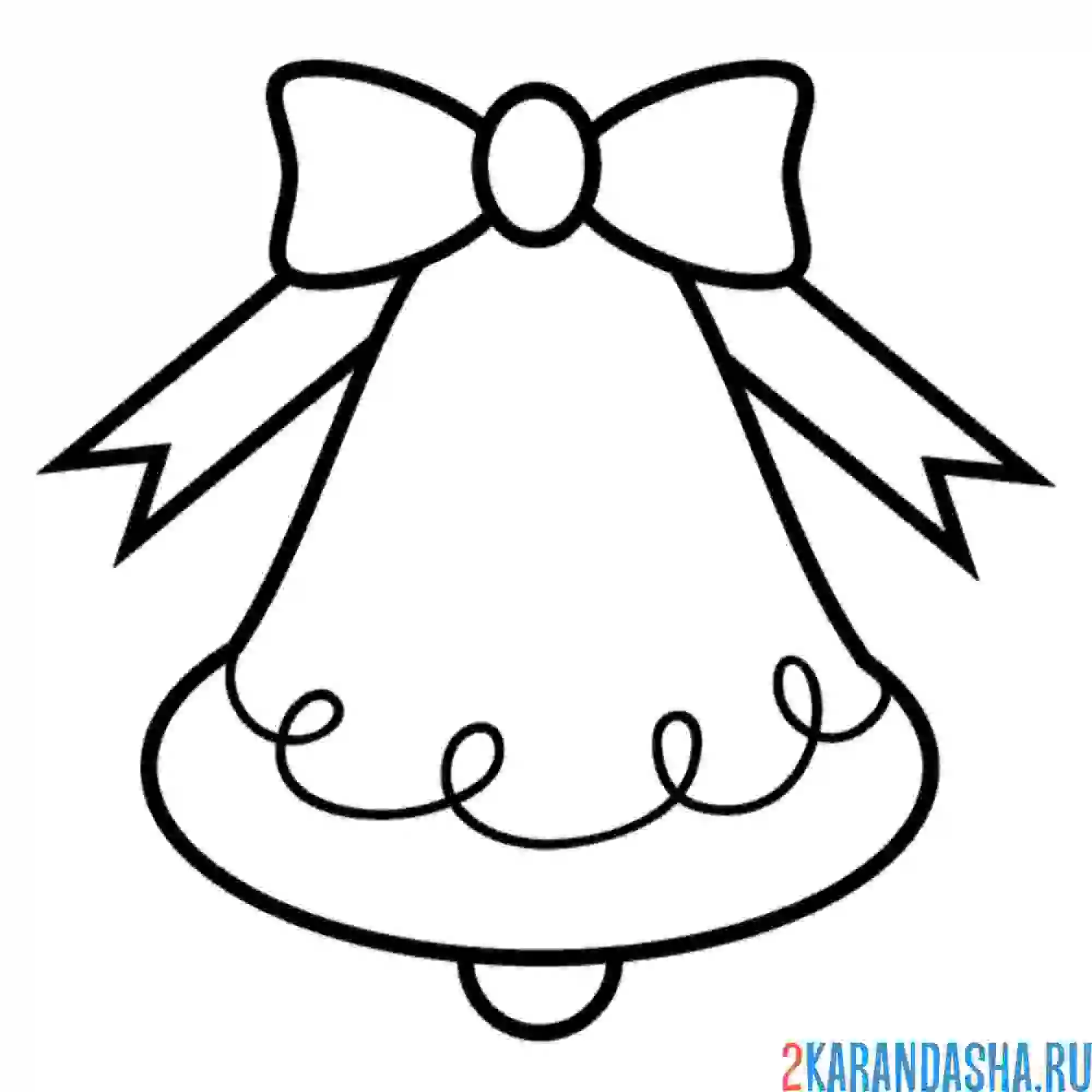 Раскраска миленький колокольчик