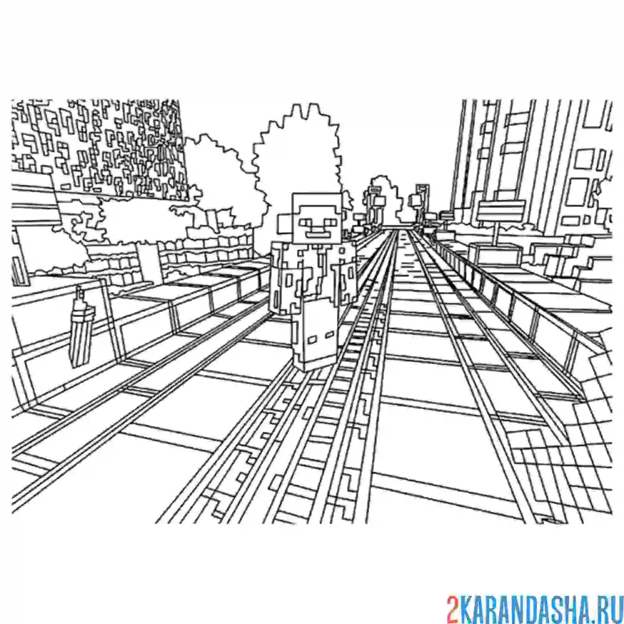 Раскраска мегаполис