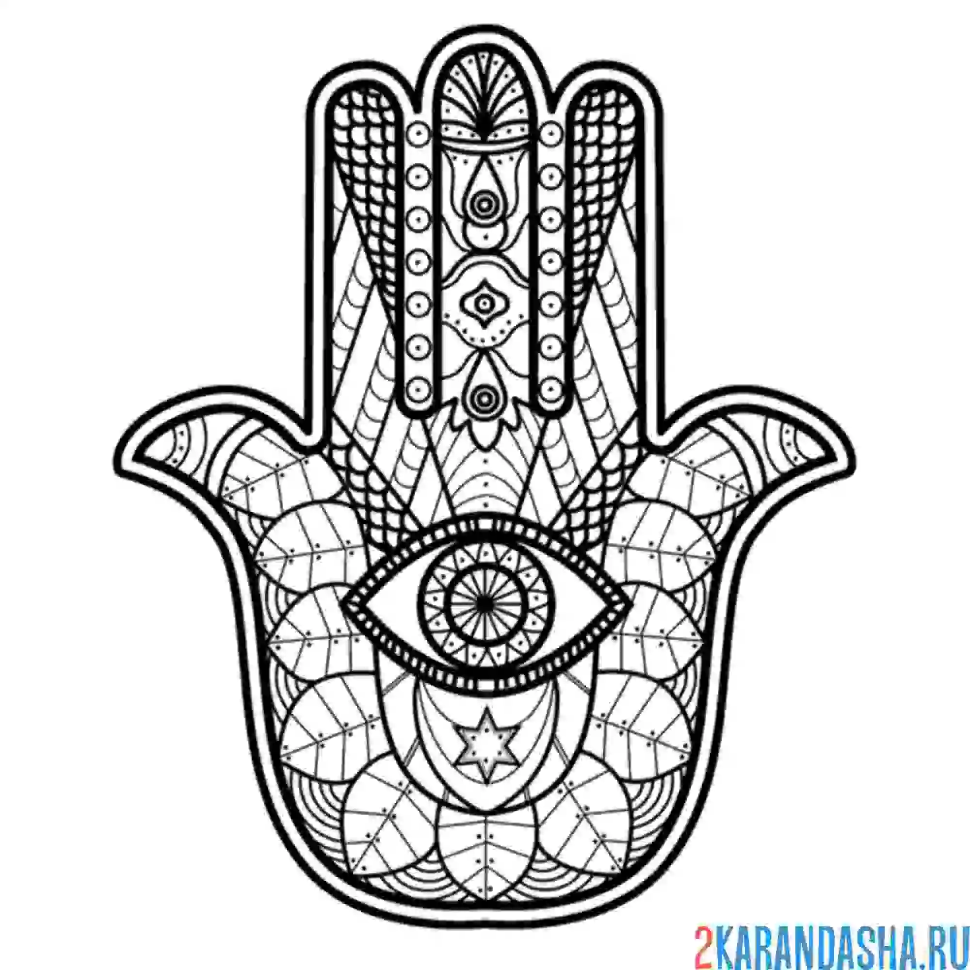 Раскраска индийские мотивы