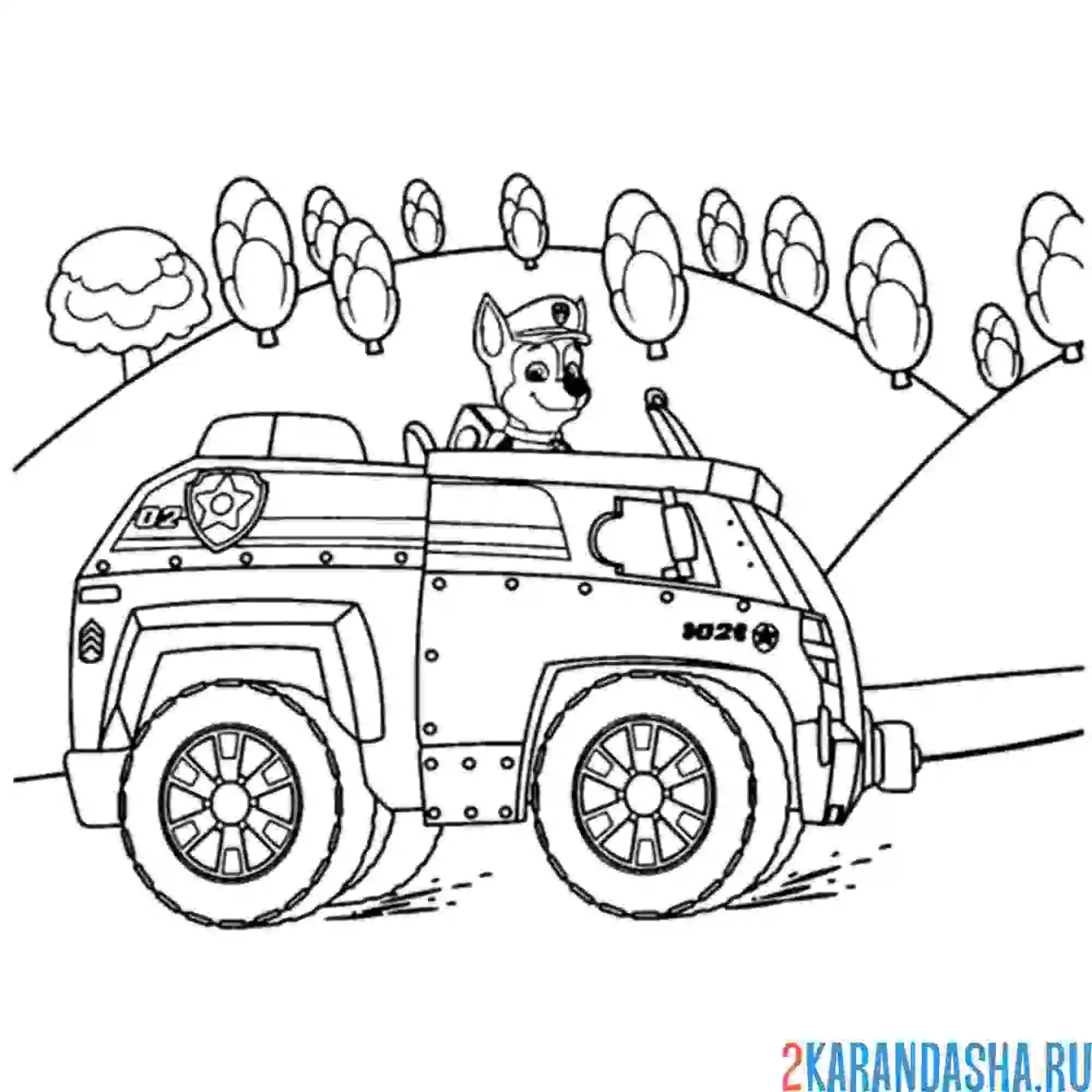 Раскраска гонщик на машинке