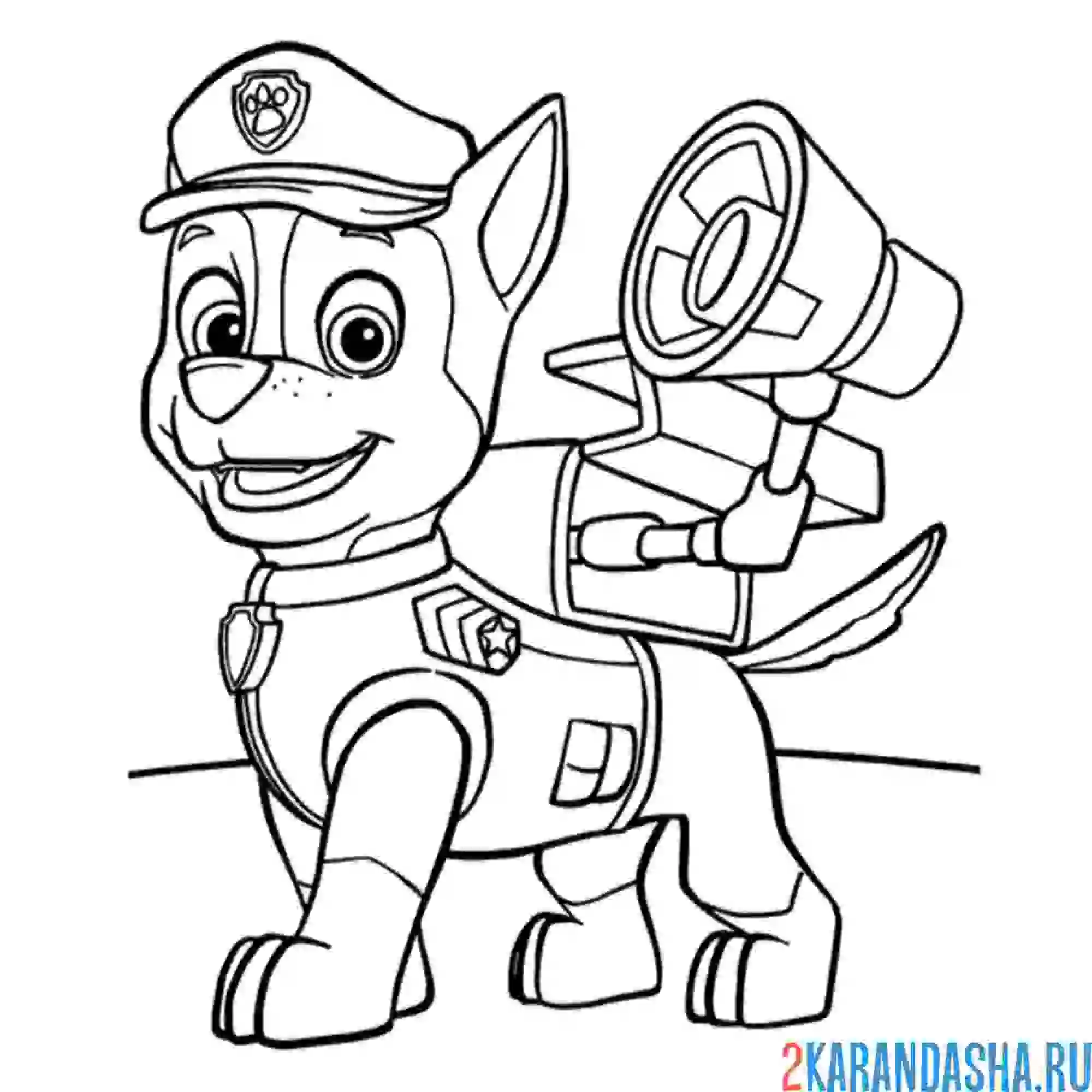 Раскраска гонщик и мегафон