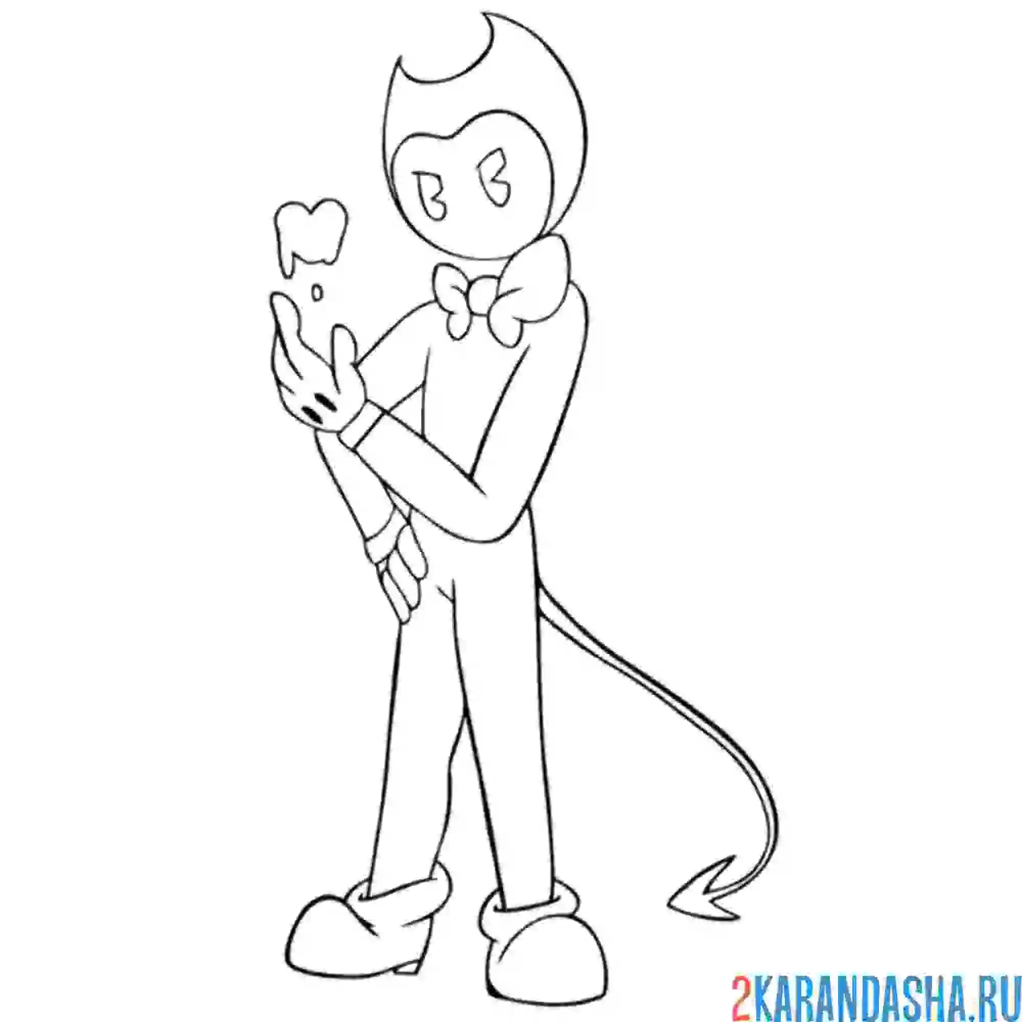 Раскраска бенди большой