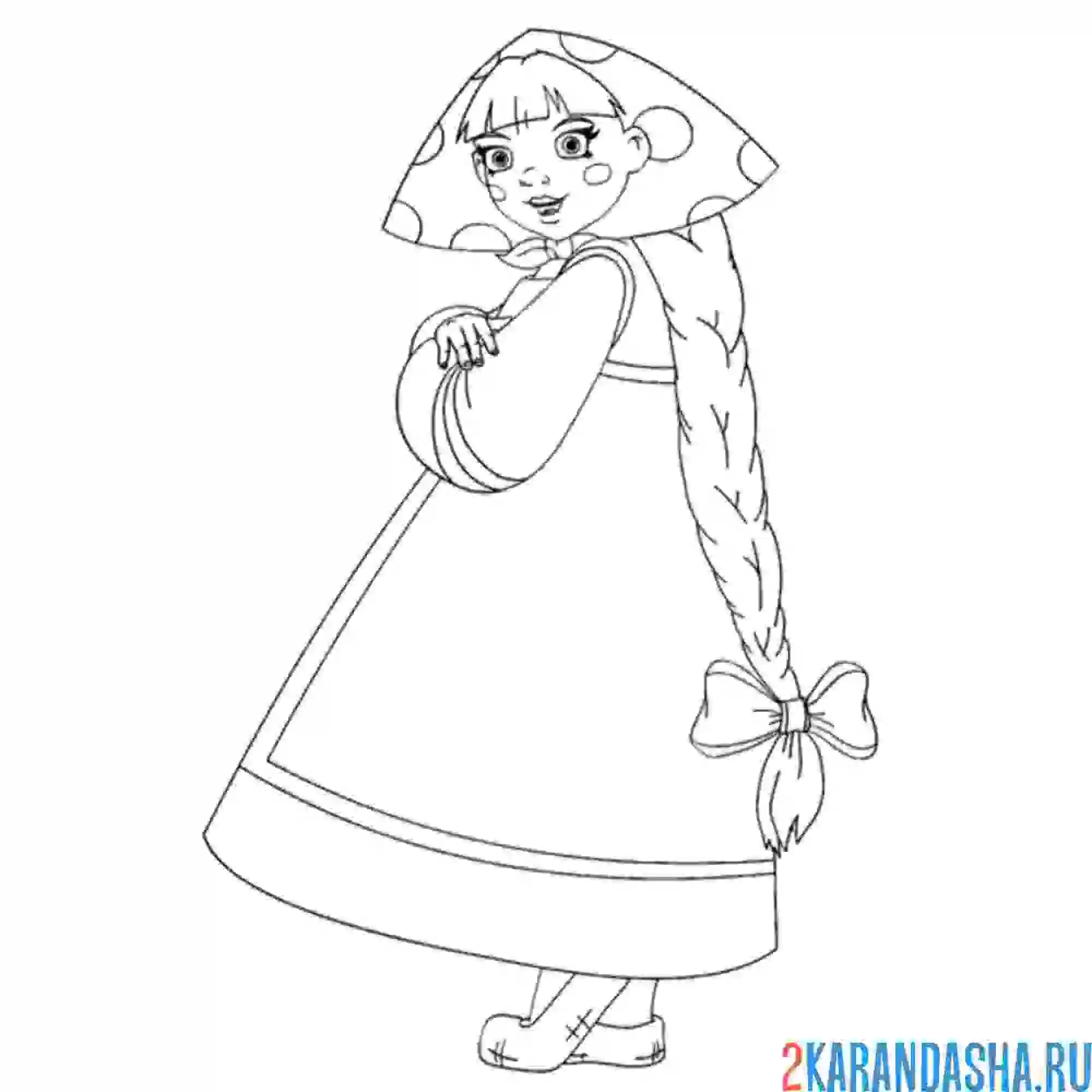 Раскраска любава жена алеши поповича