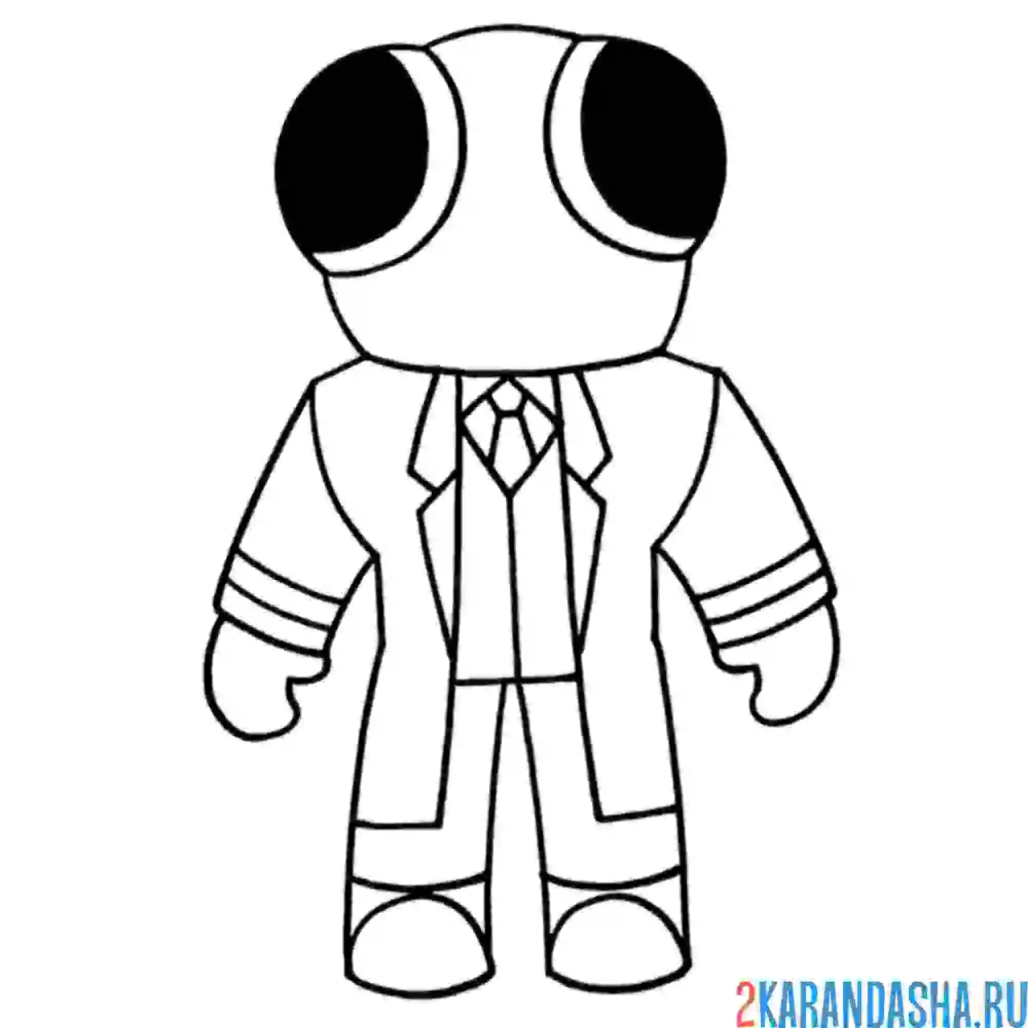 Раскраска rainbow friends игра роблокс