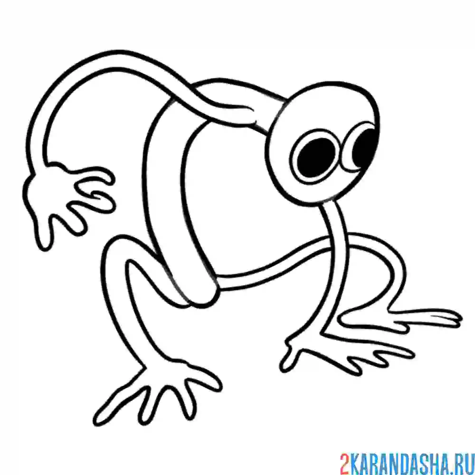 Раскраска rainbow friends purple