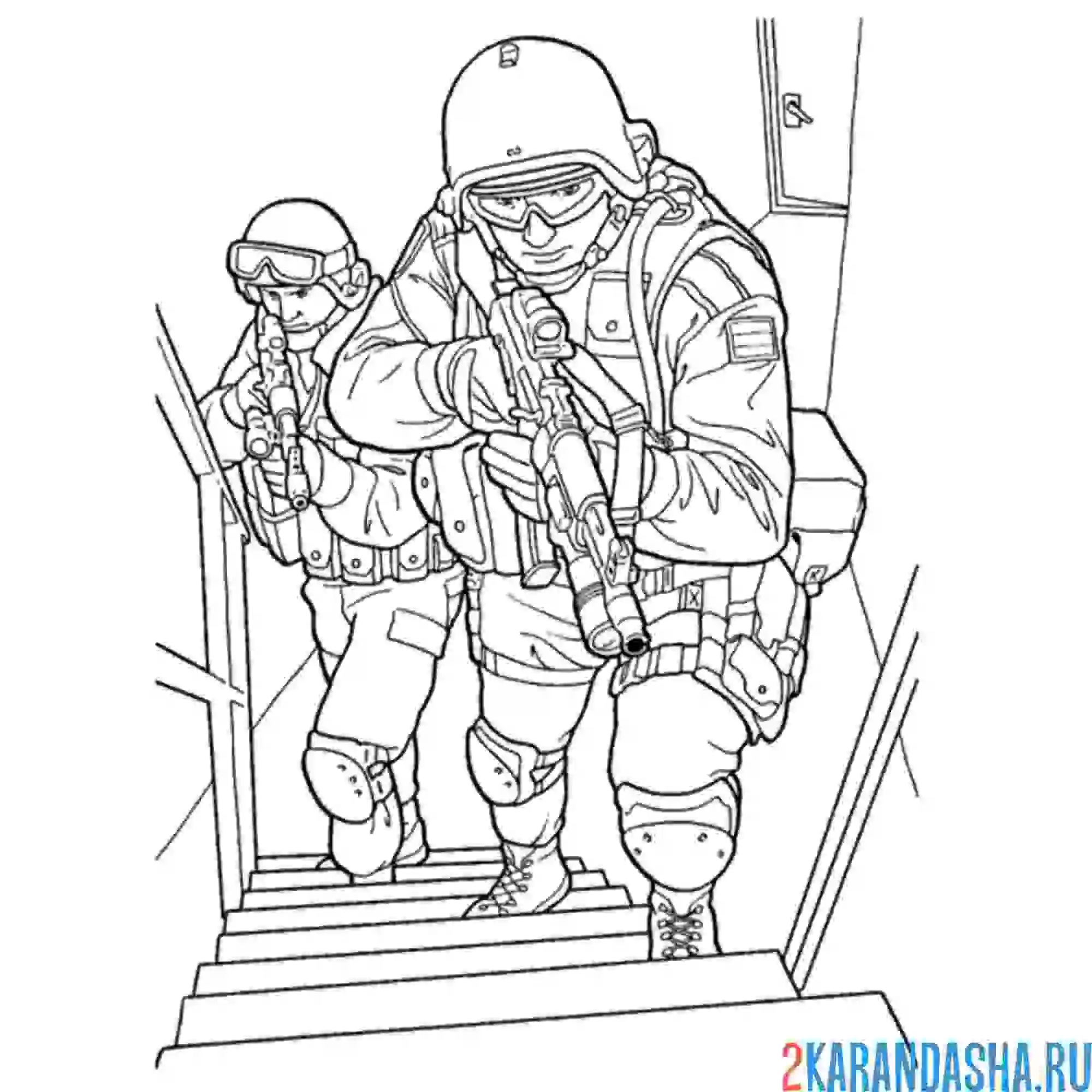 Раскраска штурмовики