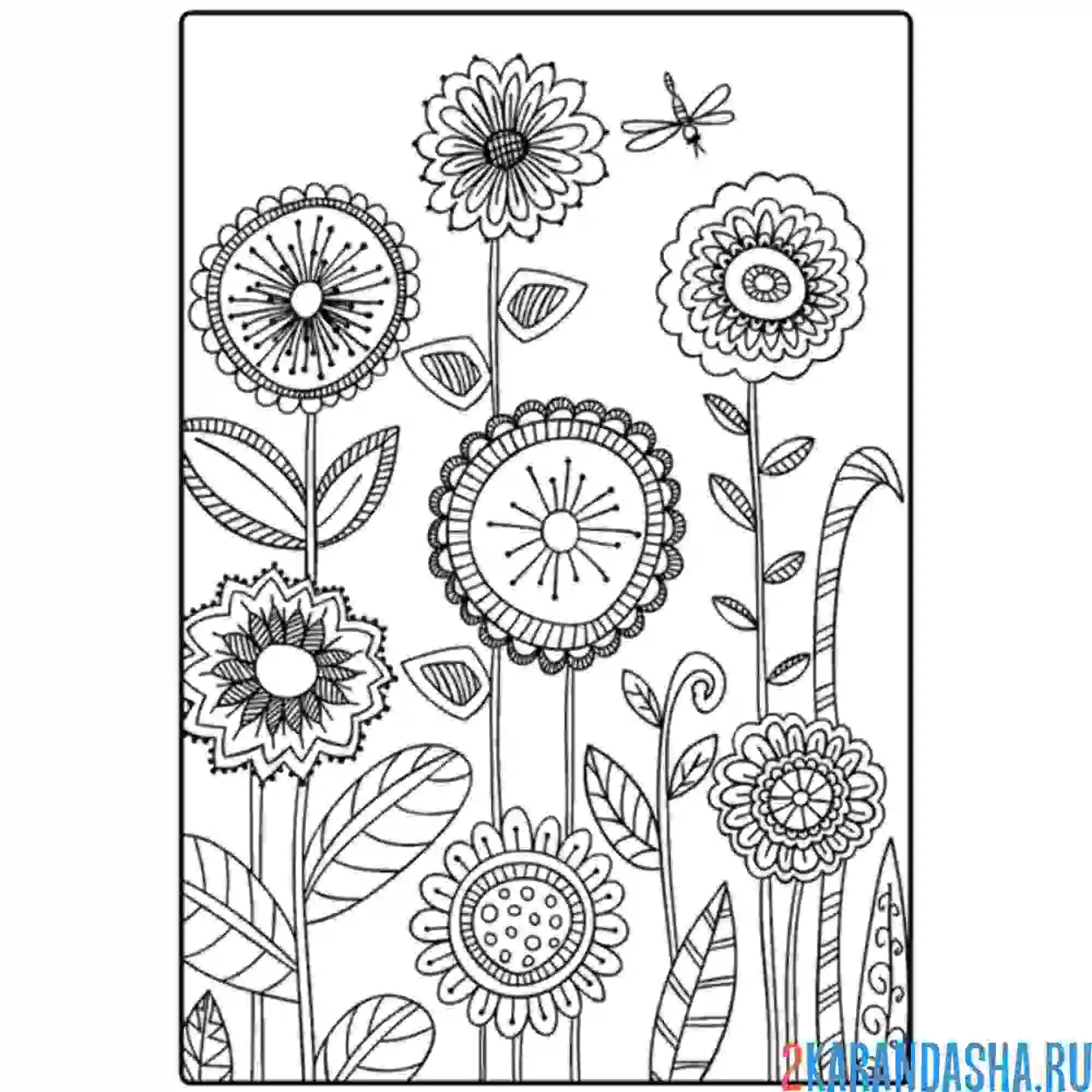 Раскраска цветы мая