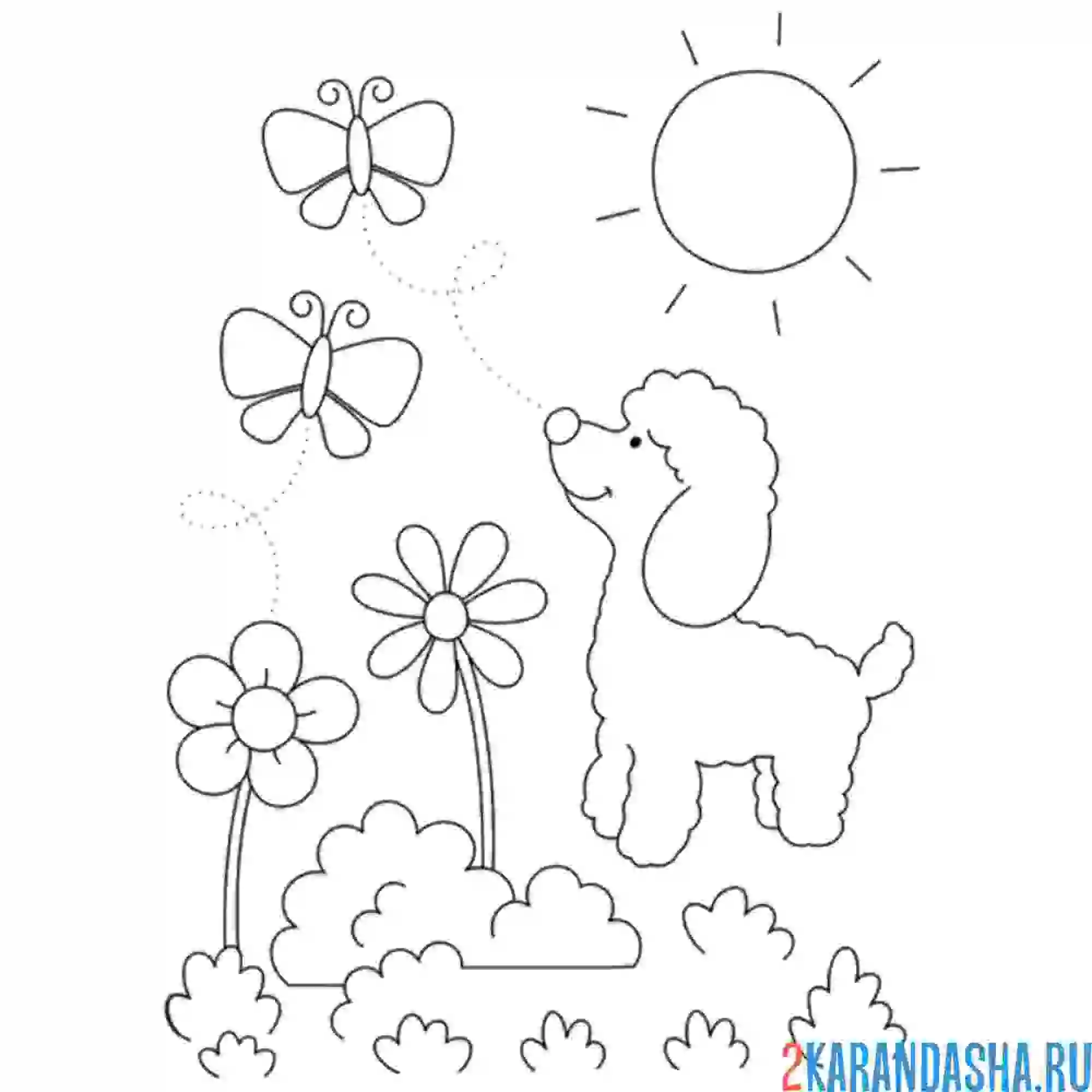 Раскраска майский день