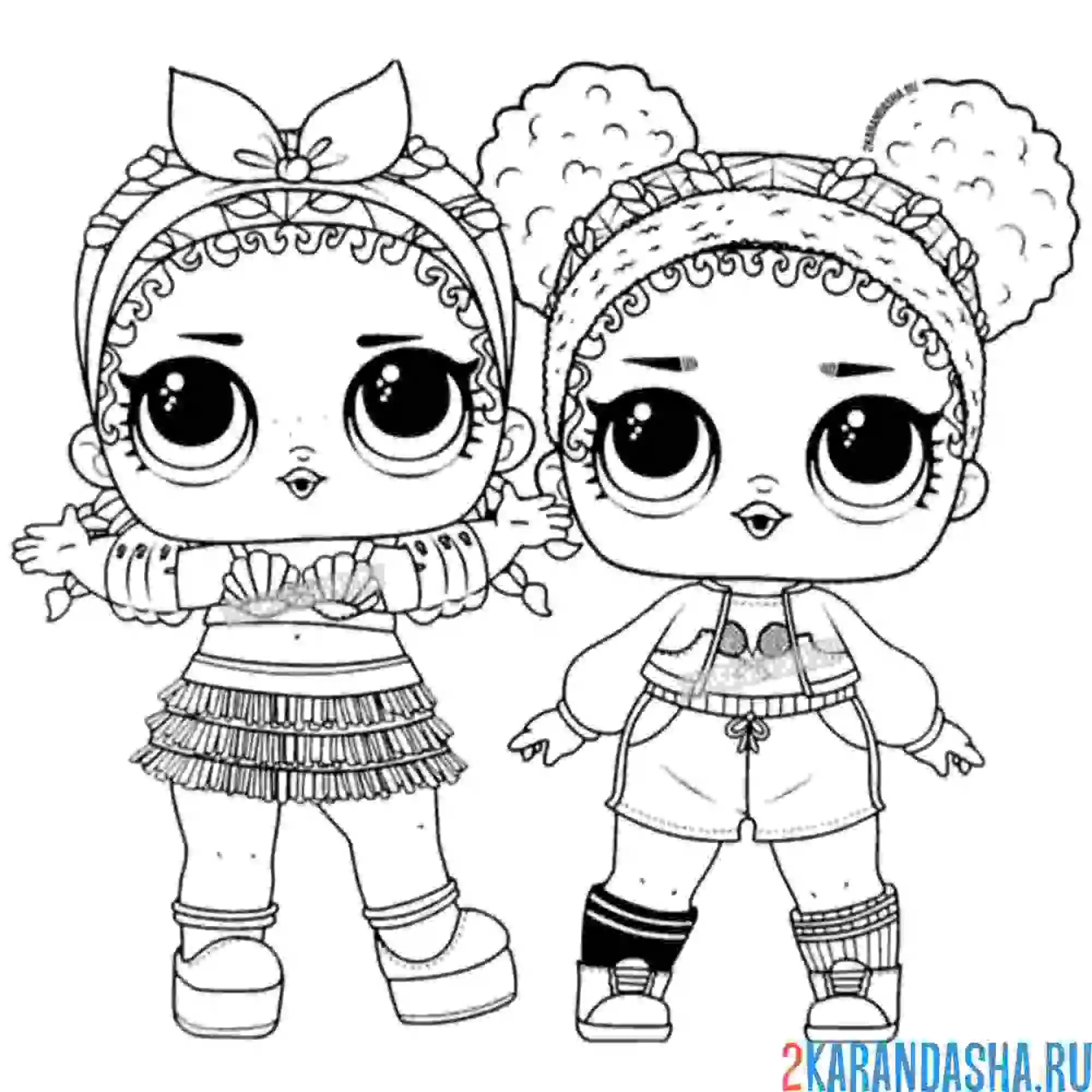 Раскраска куклы лол новая серия