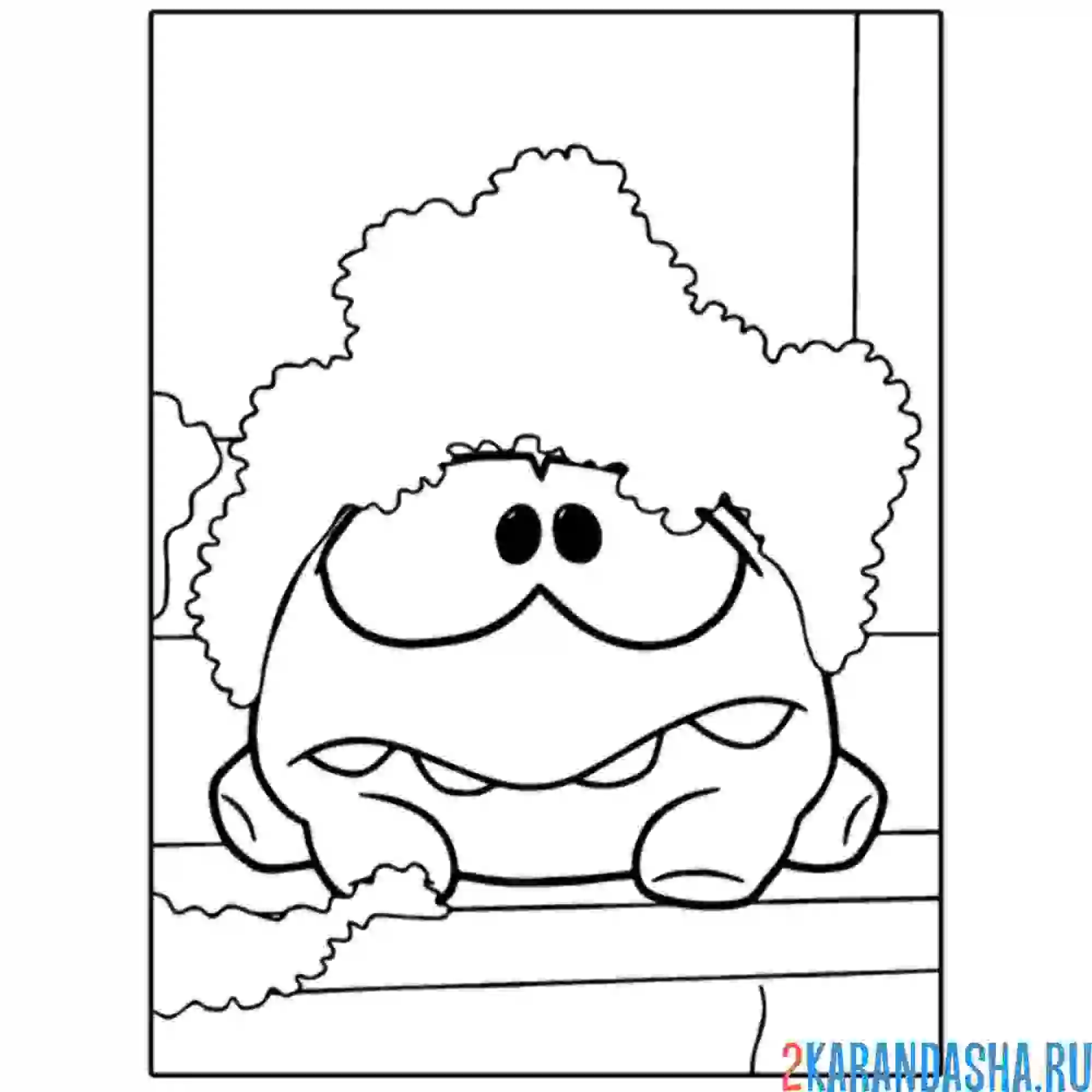 Раскраска ам-няма в пене