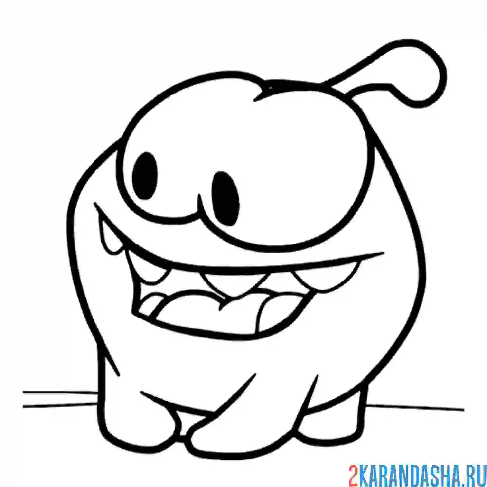 Раскраска ам-няма смеется