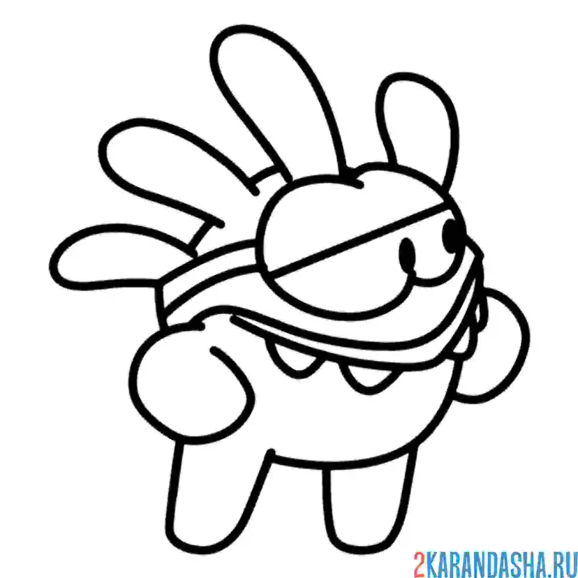 Раскраска ам-няма супергерой