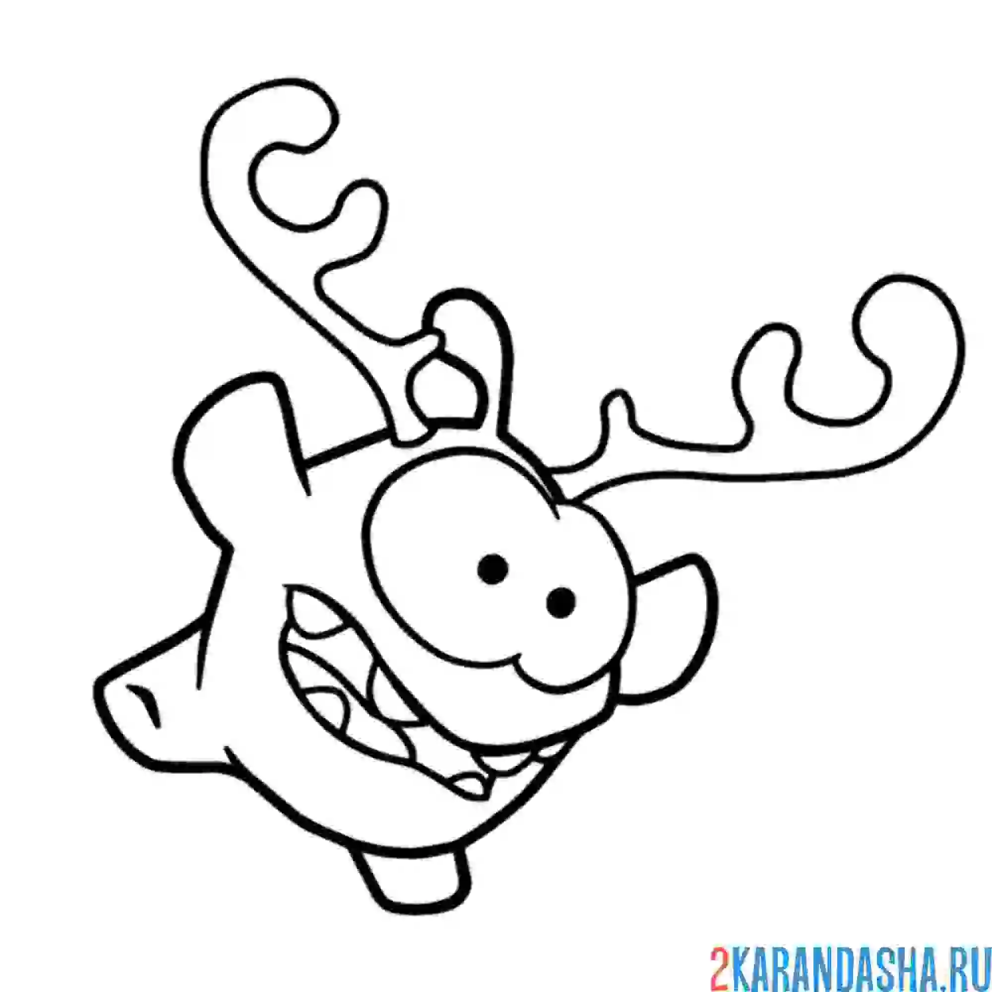 Раскраска ам-няма олень