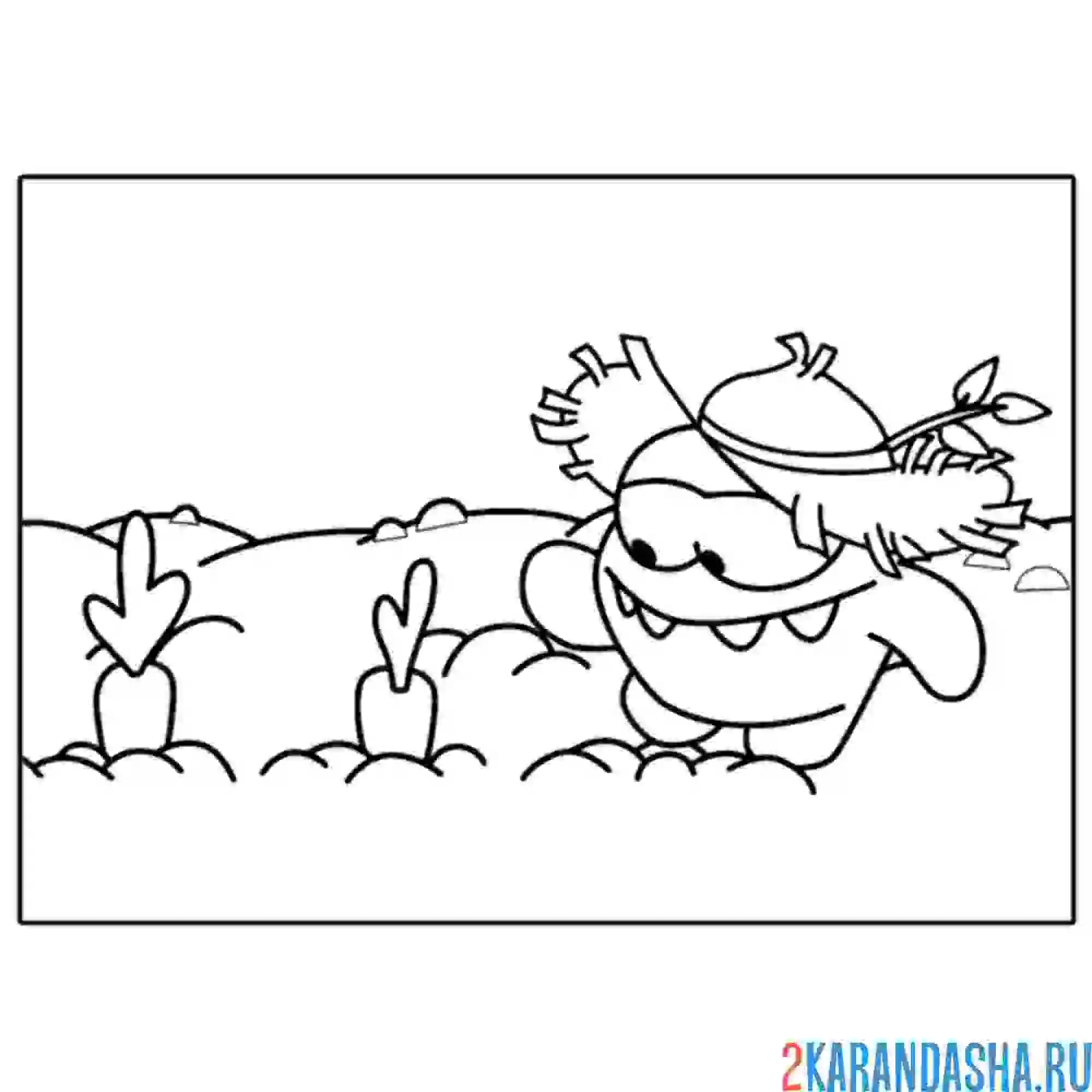 Раскраска ам-няма садовник