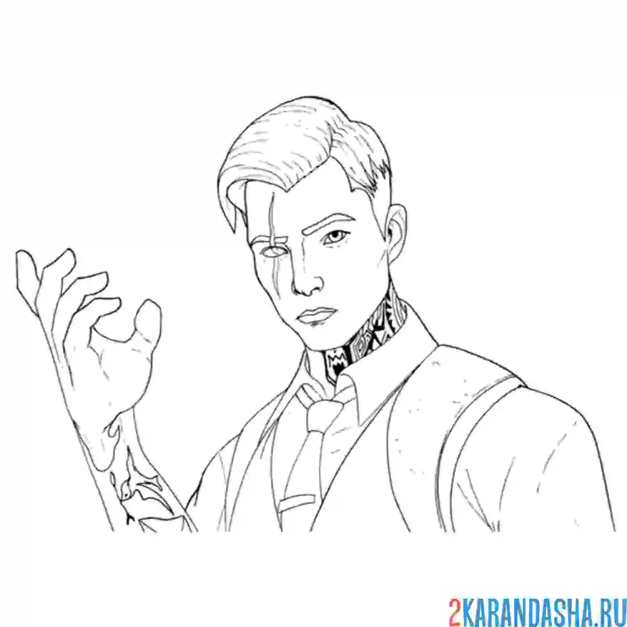 Раскраска фортнайт мидас