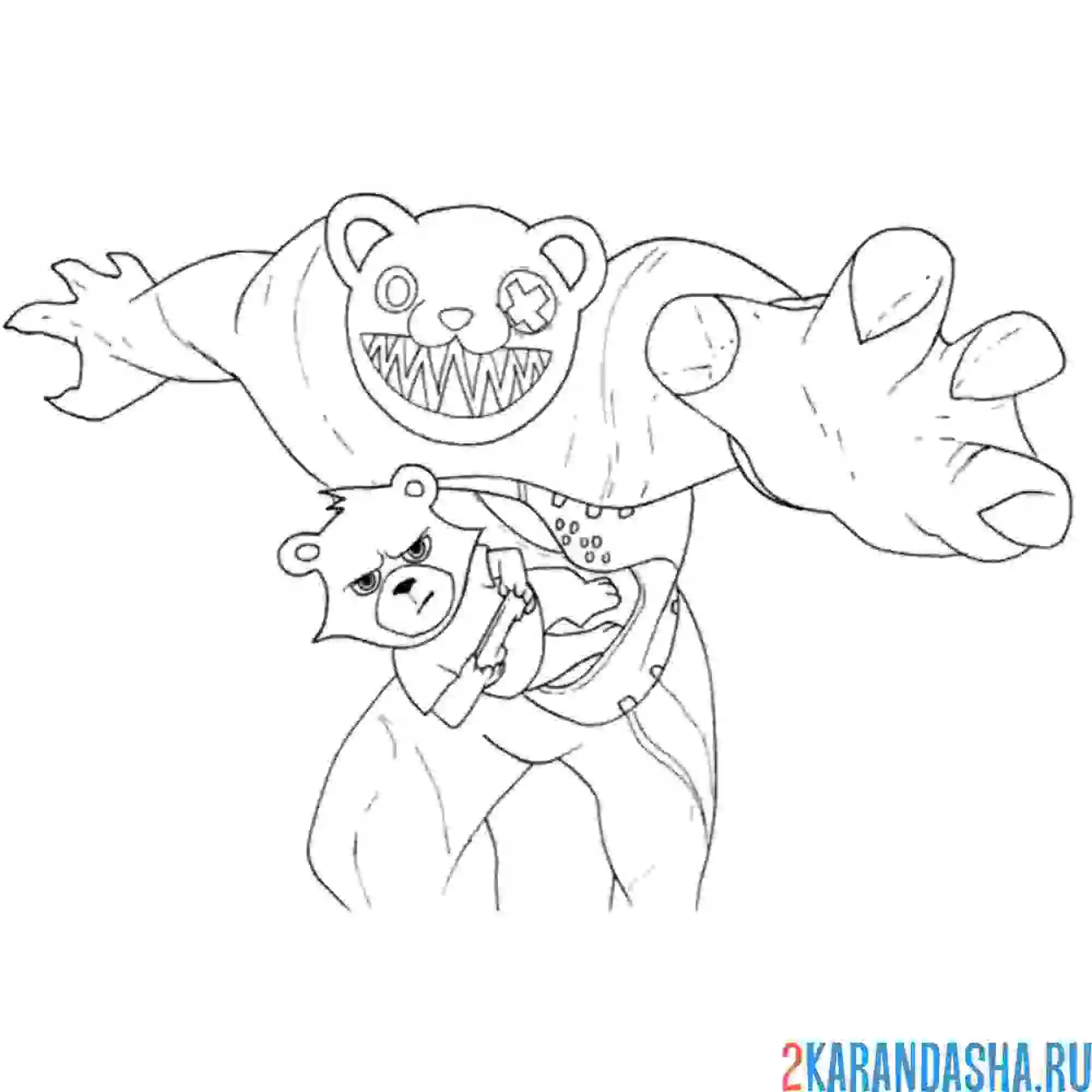 Раскраска фортнайт гризз
