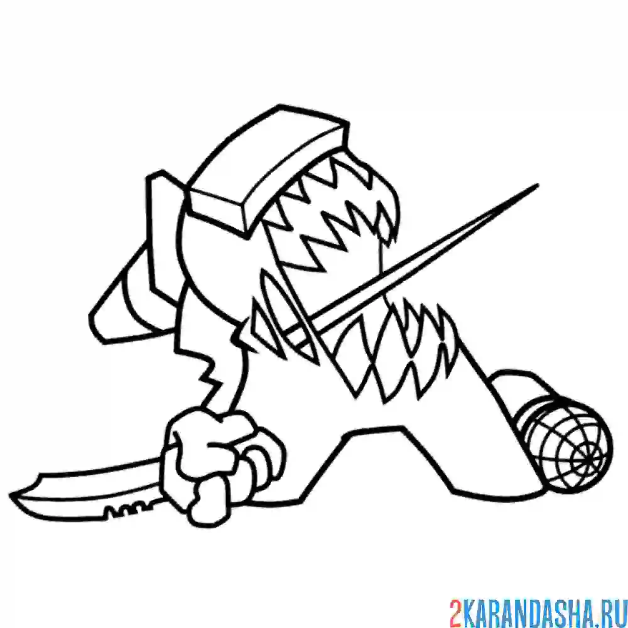 Раскраска новый амонг ас импостер 4