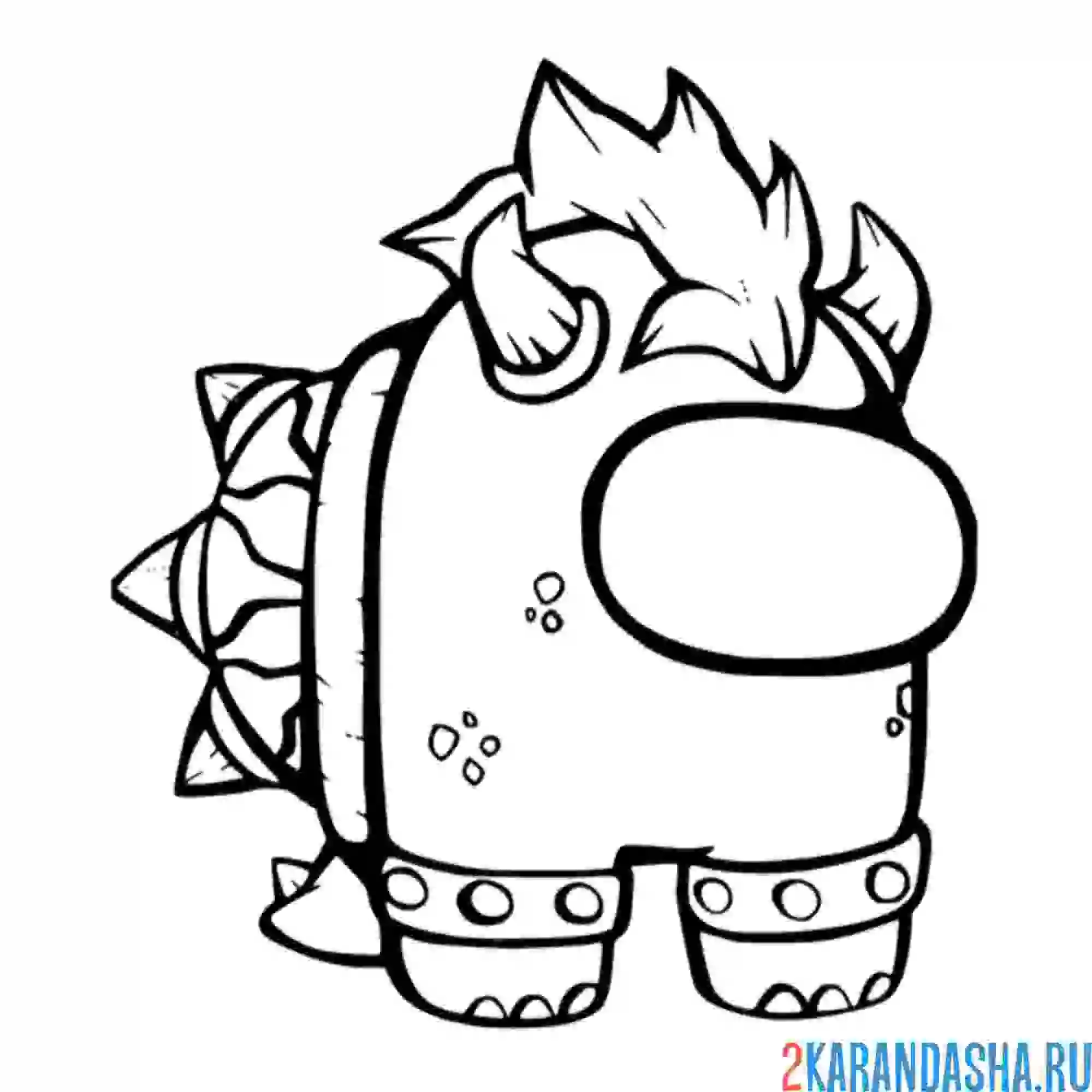 Раскраска амонг ас викинг