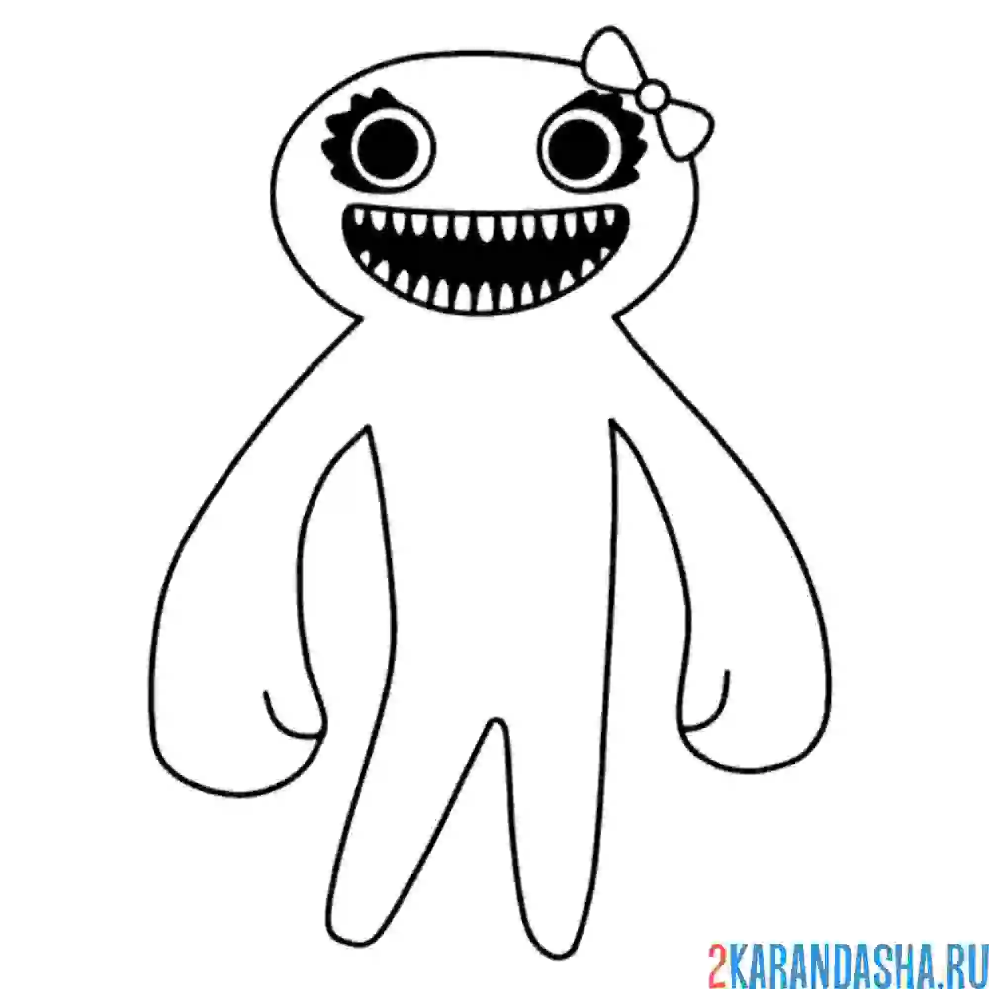 Раскраска jumbo josie банбан