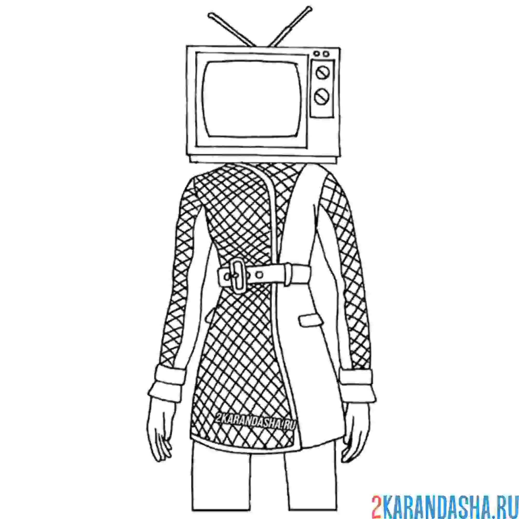 Раскраска тв вумен