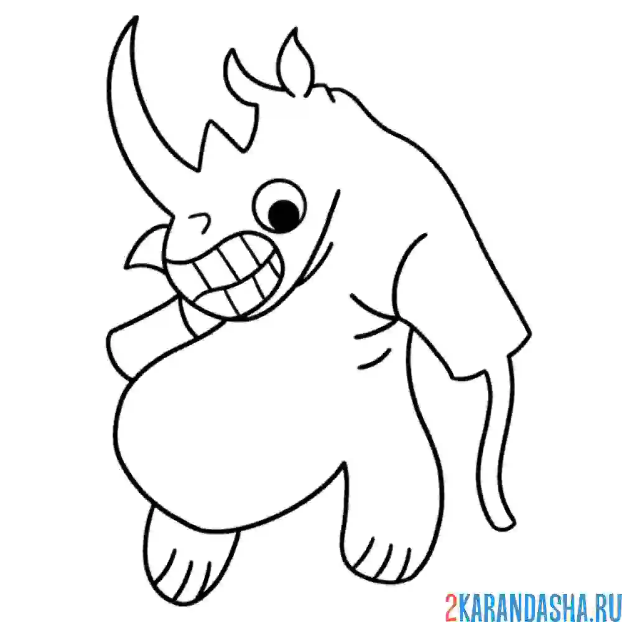 Раскраска счастливый фрэнк банбан