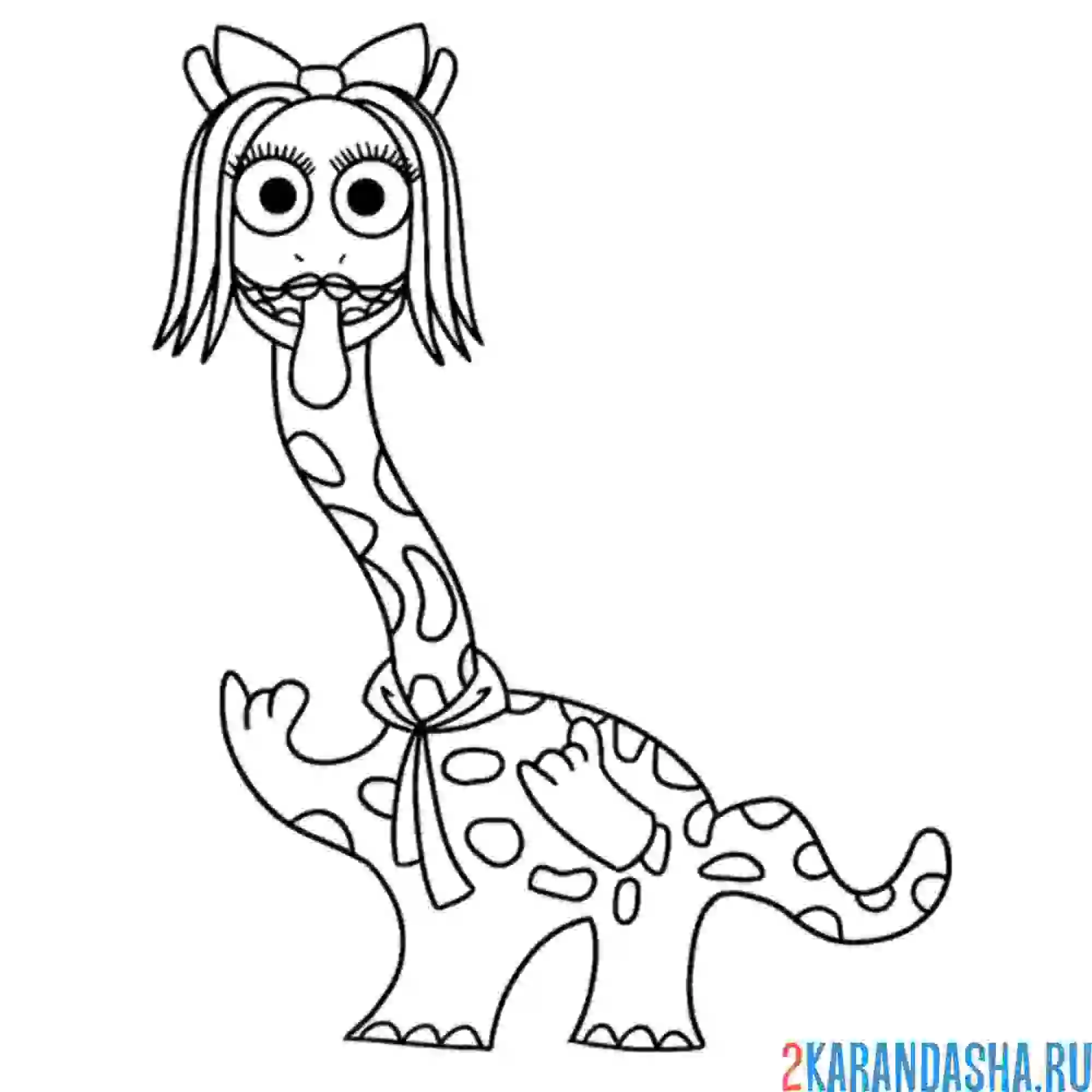 Раскраска банбан chuckaleena