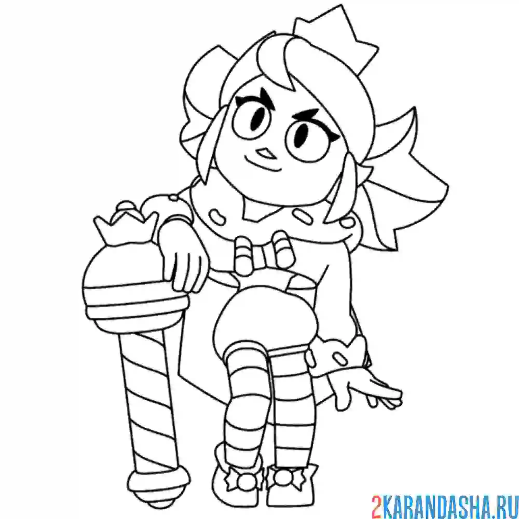 Раскраска мэнди браво старс