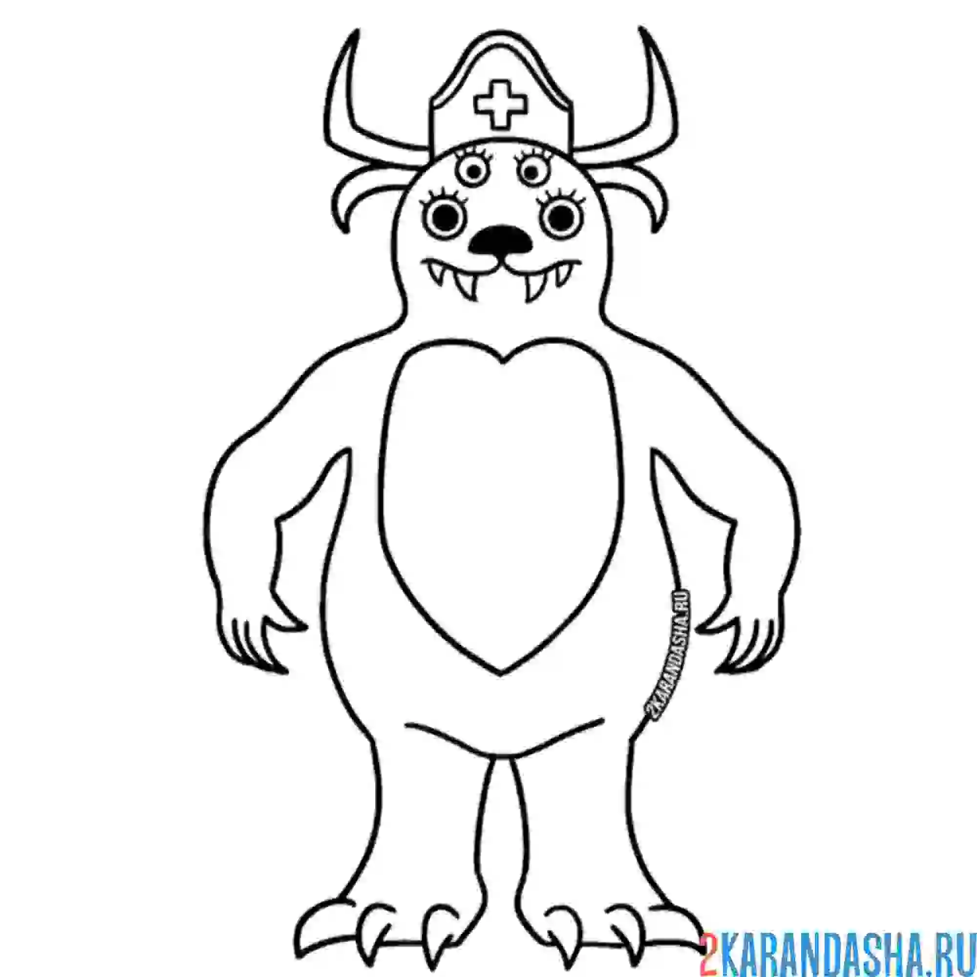 Раскраска миссис флафи банбан