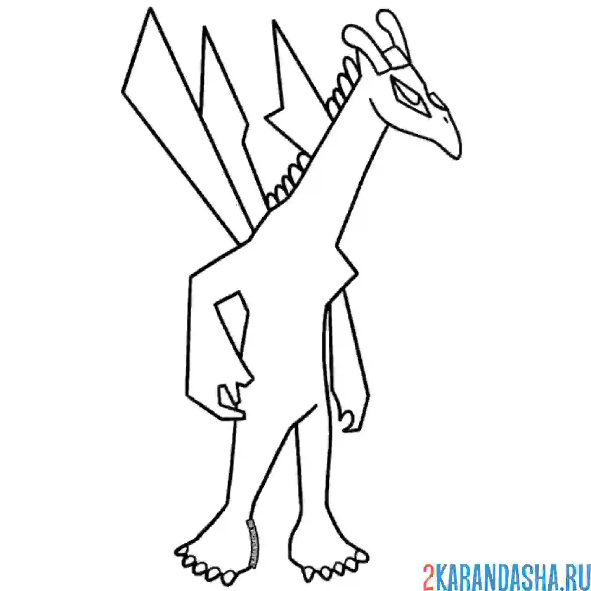 Раскраска жираф дрейф банбан