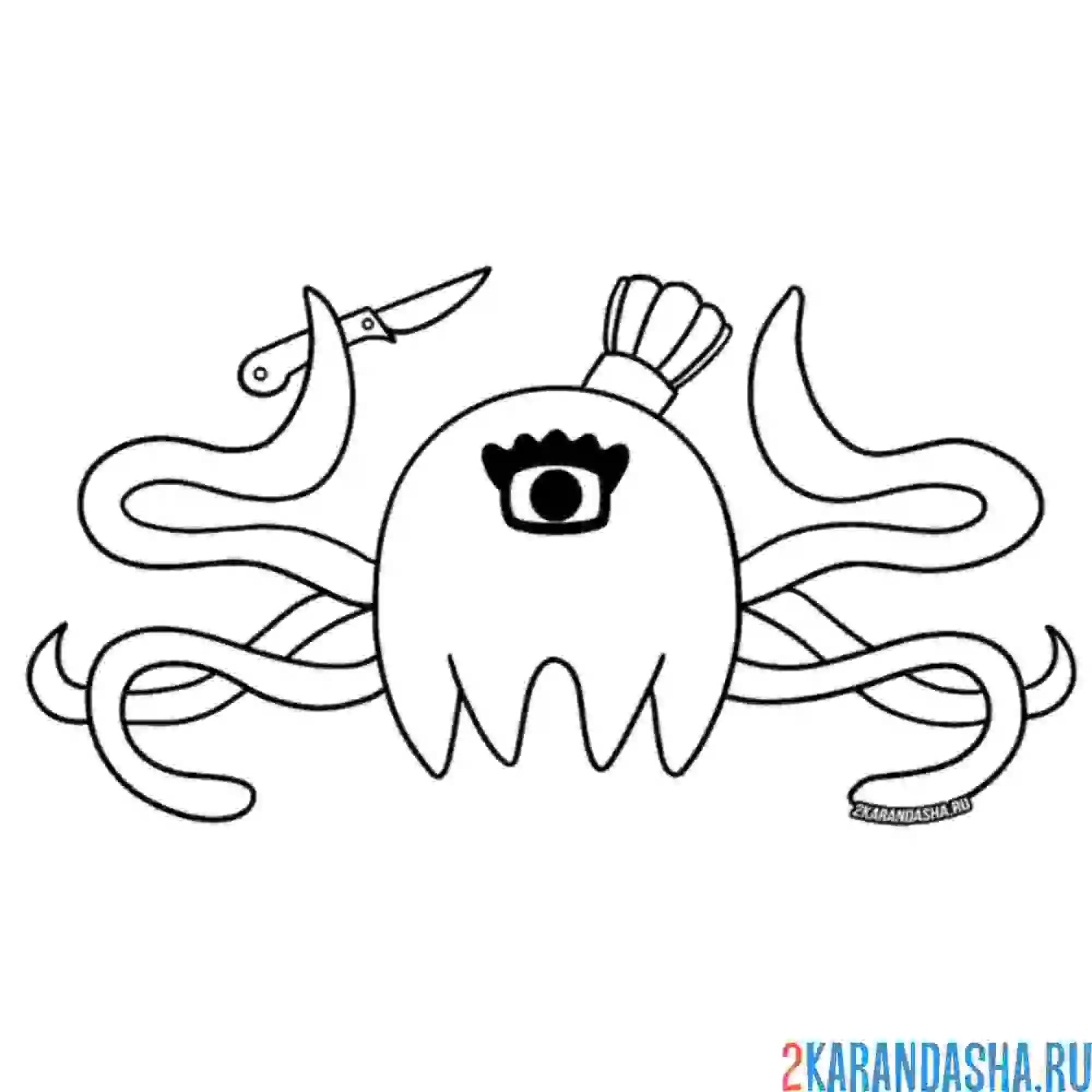 Раскраска stingerina fleena банбан