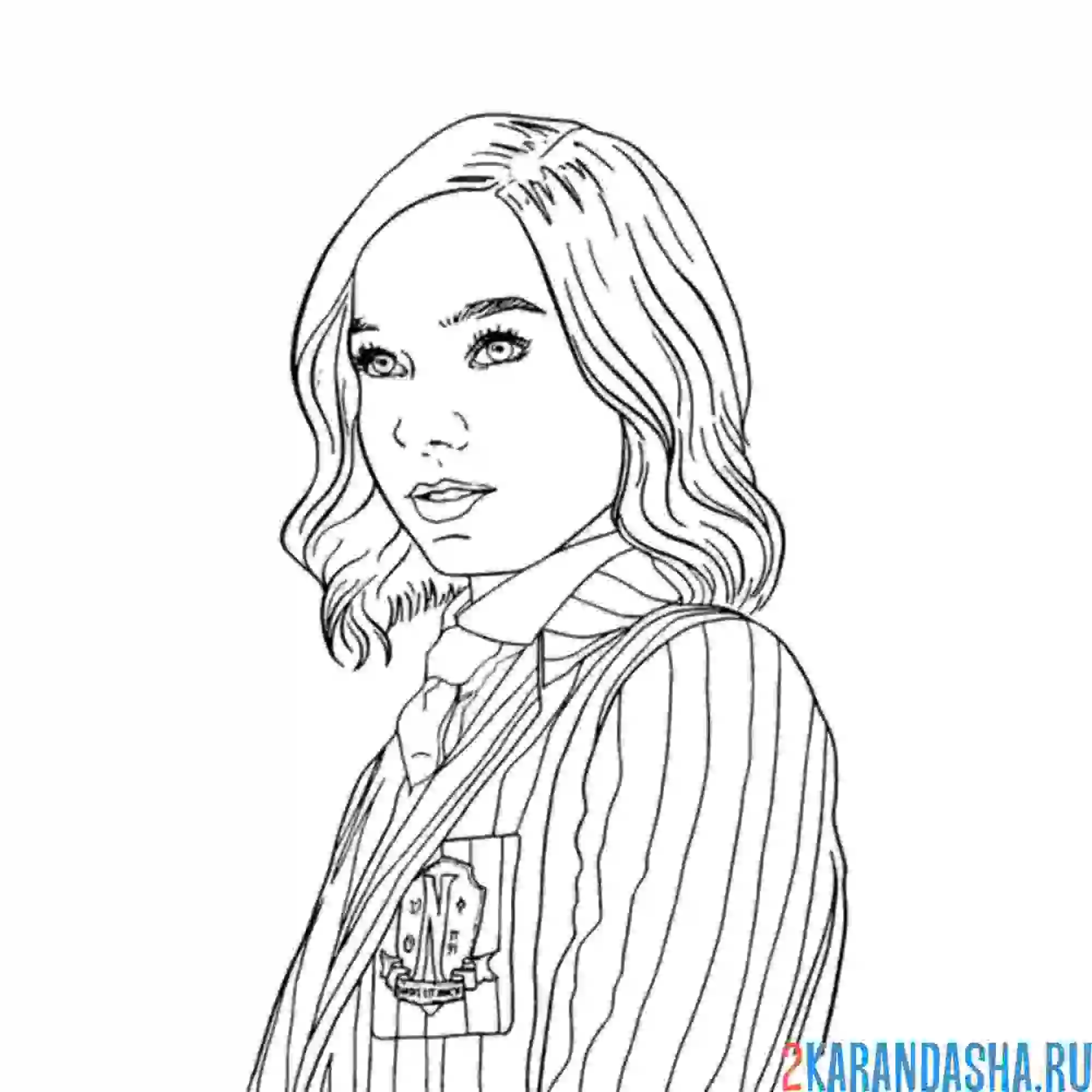 Раскраска энид синклер оборотень