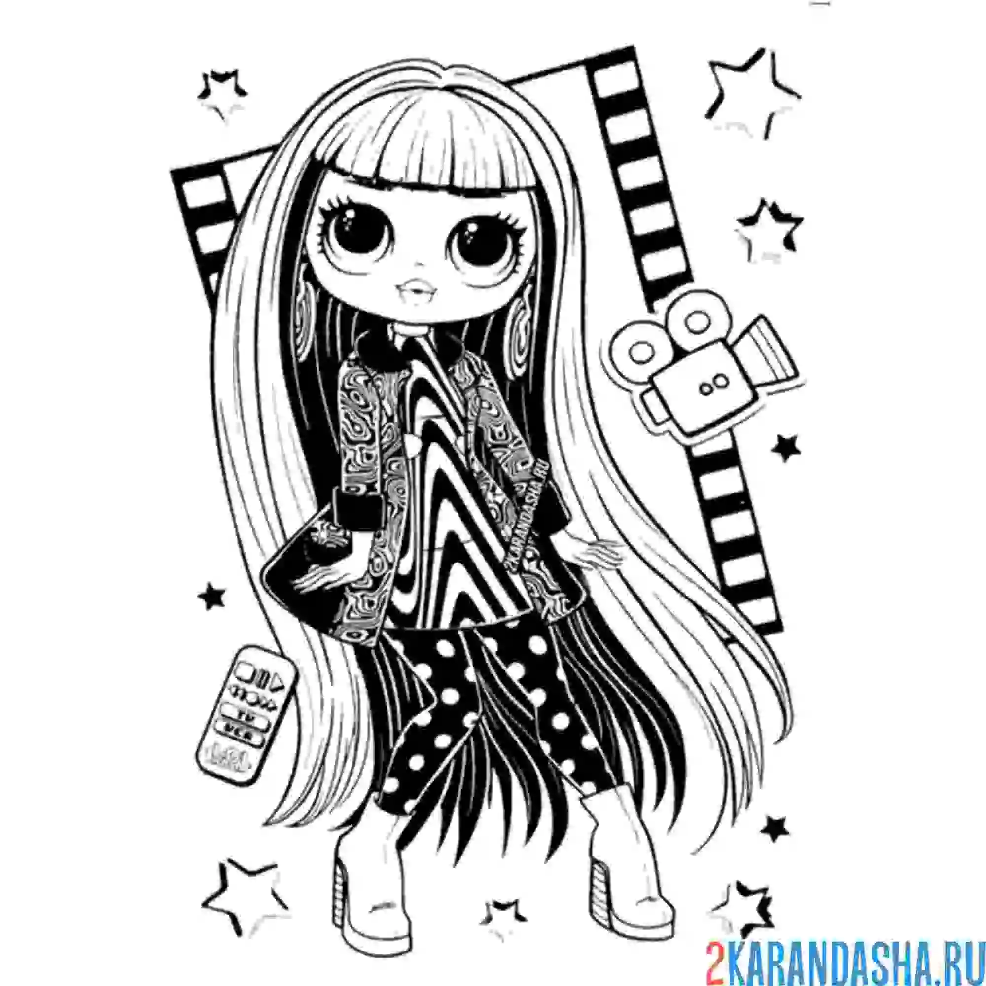 Раскраска лол омг кино