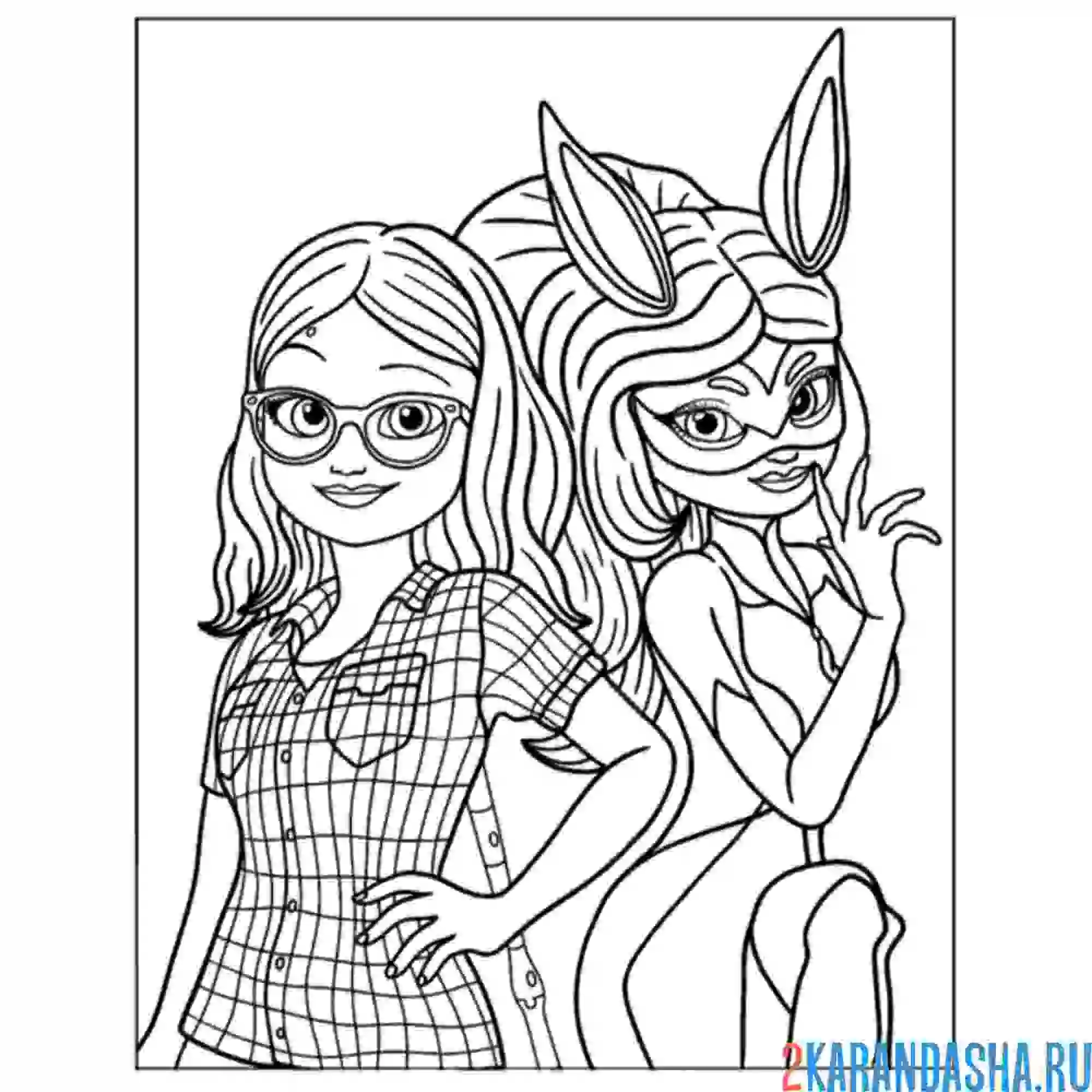 Раскраска рена руж