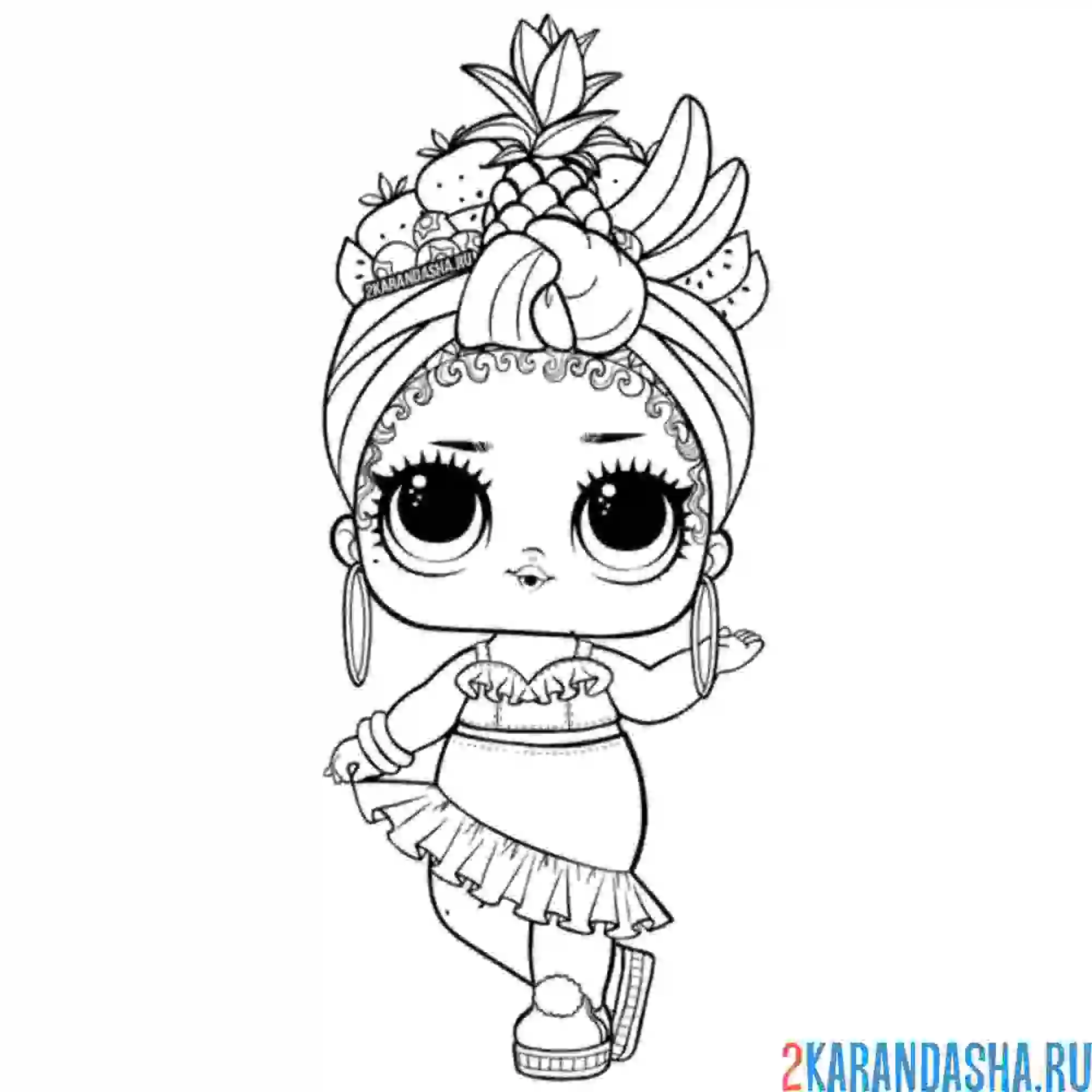 Раскраска лол бразилия